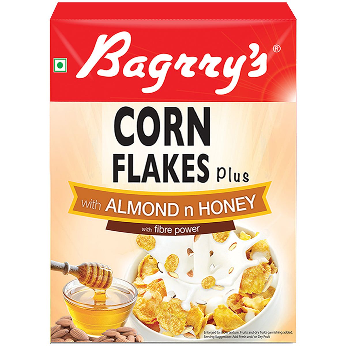 Bagrry's Corn Flakes Plus With Almond And Honey Image