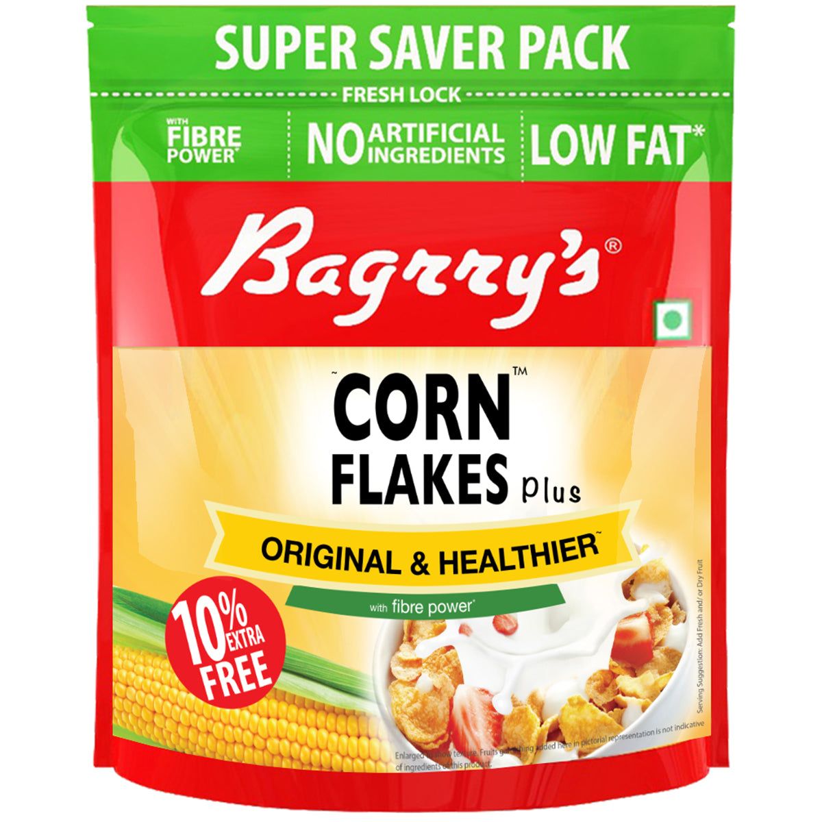 Bagrry's Corn Flakes Plus - Original And Healthier Image