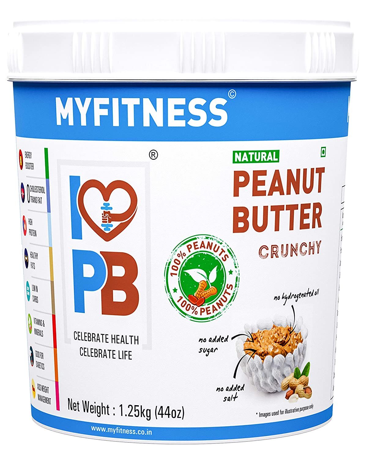 Myfitness Natural Peanut Butter Crunchy Image