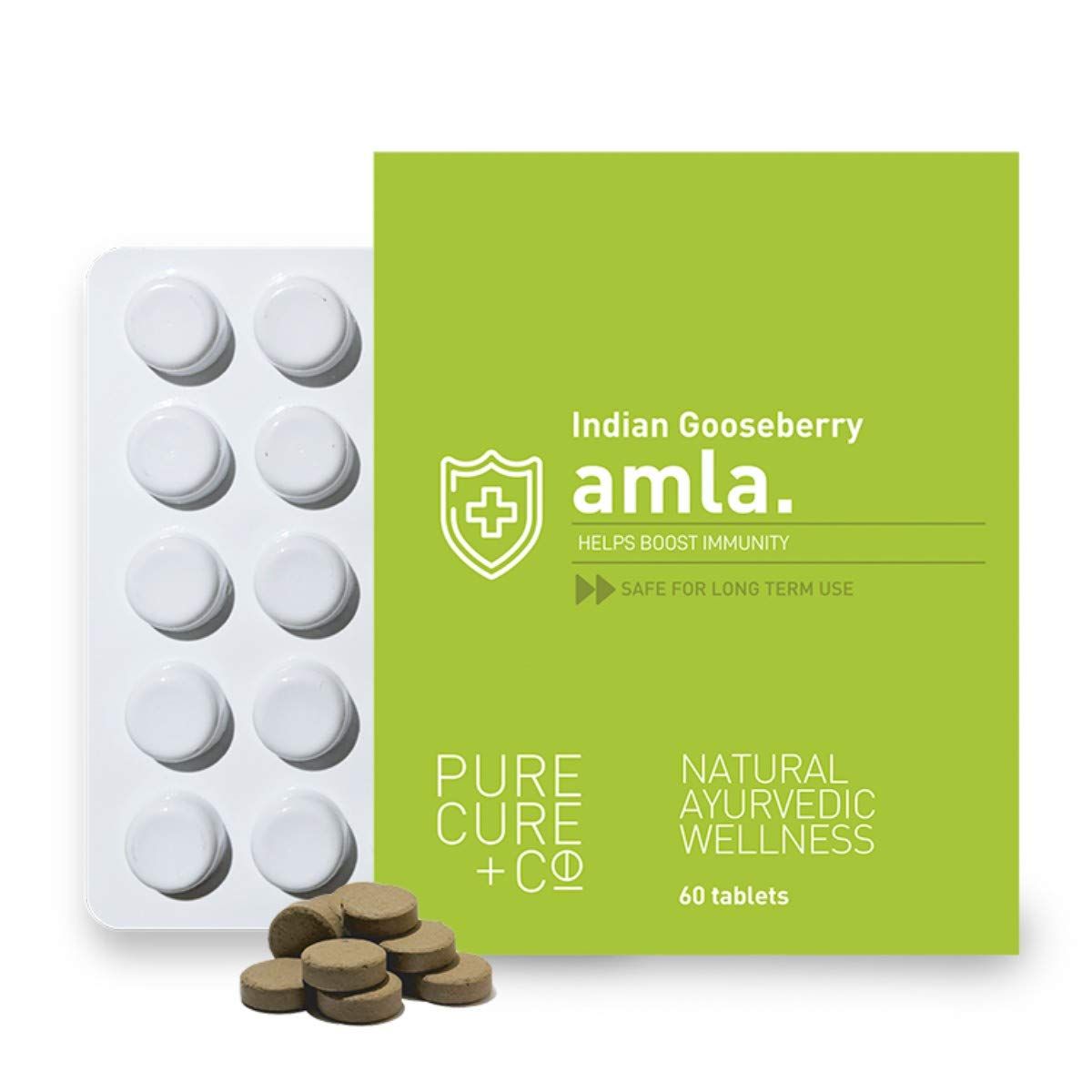 Pure Cure +Co Indian Gooseberry Amla Tablets Image