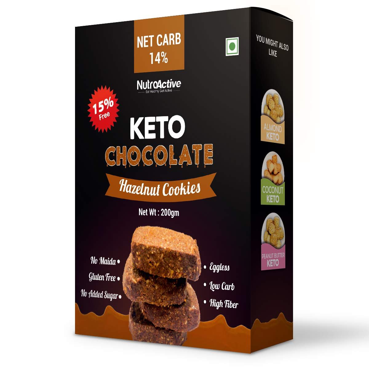 Nutro Active Chocolate Hazelnut Cookies Image