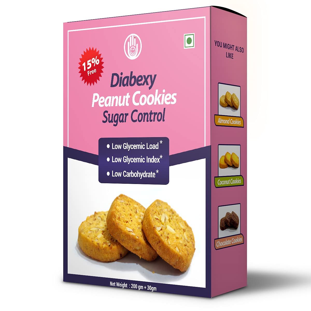 Diabexy Peanut Cookie Sugar Control for Diabetes Image