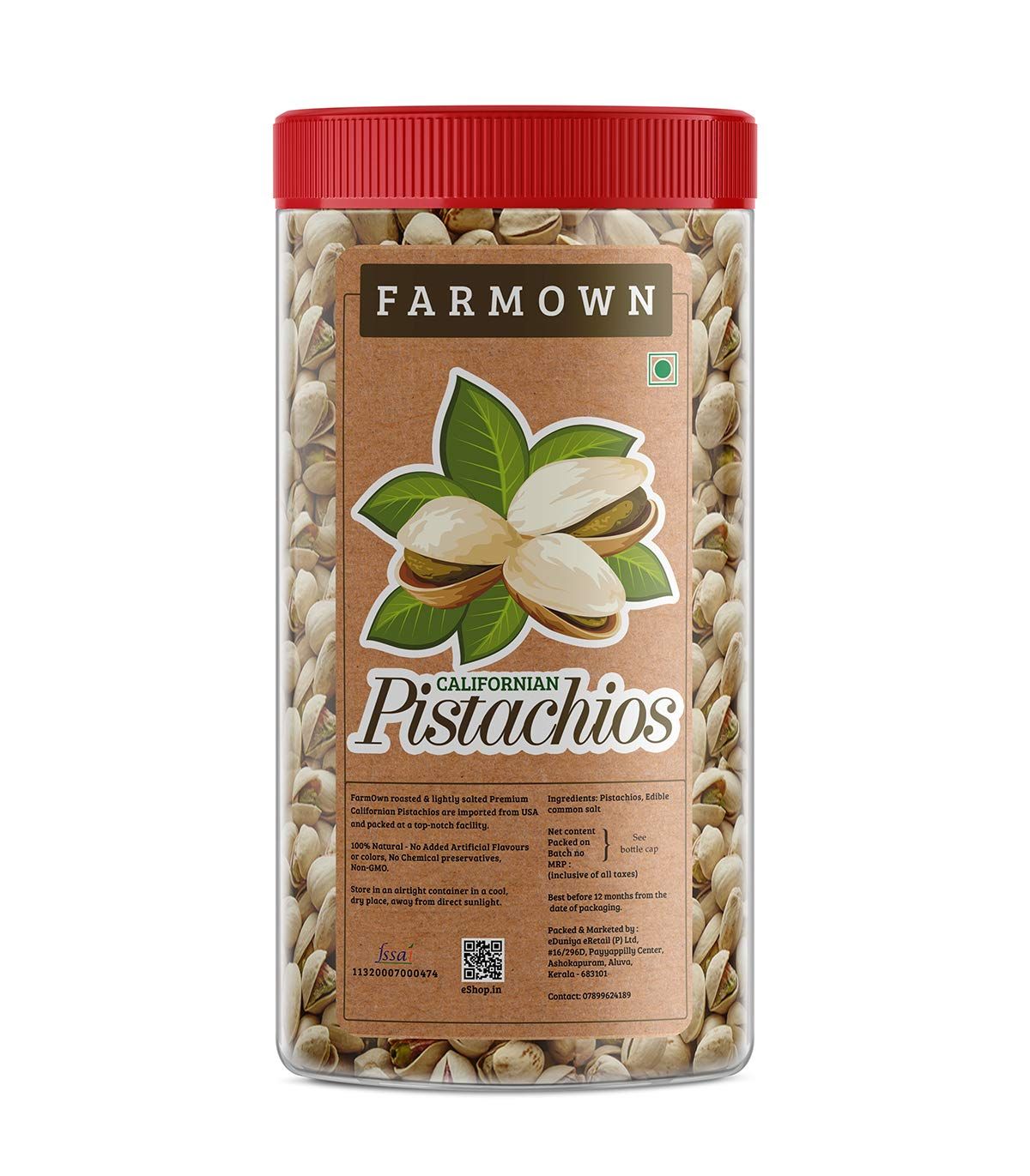 Farmown Roasted And Salted Pistachios Image