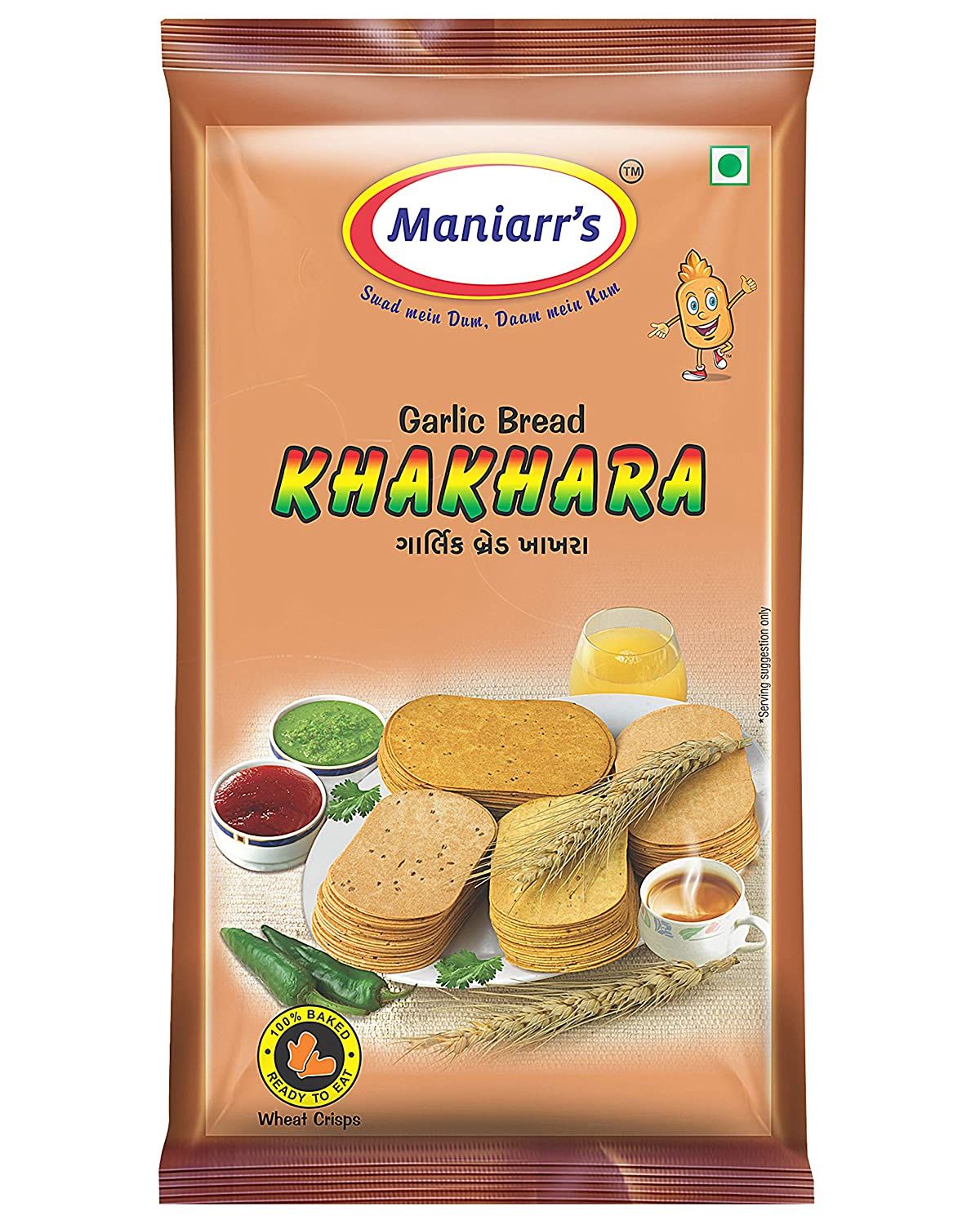 Maniarr's Single Flavour Garlic Bread Khakhra Image