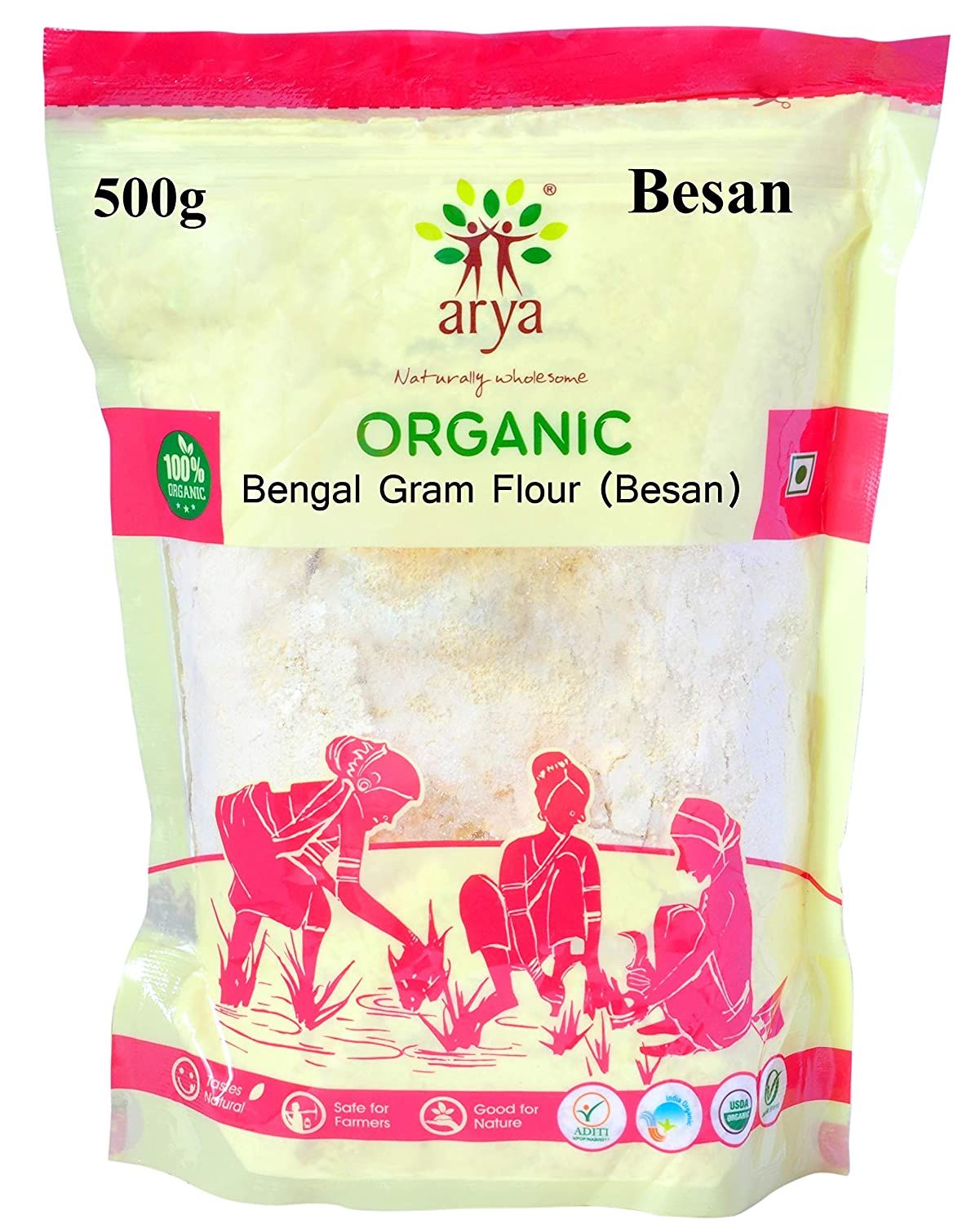 Arya Farm Certified Organic Besan Image
