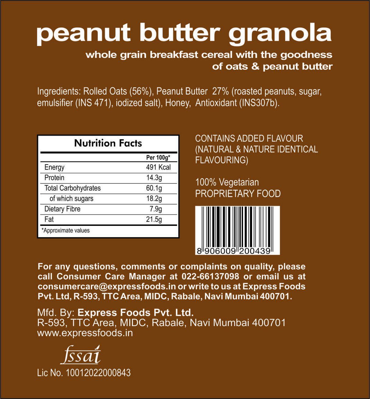 Express Foods Peanut Butter Granola Image