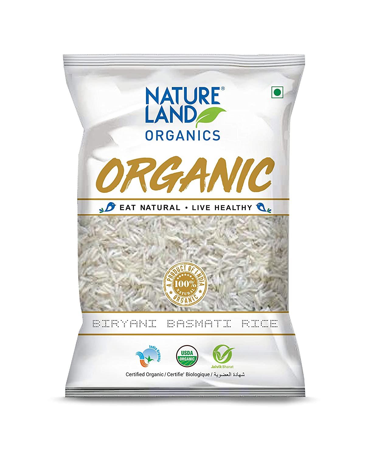 Natureland Organics Biryani Basmati Rice Image