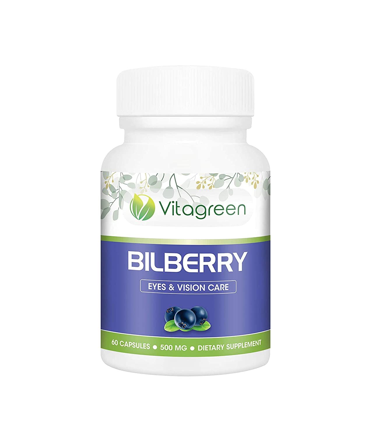 VitaGreen Bilberry Eyes & Vision Capsules Image