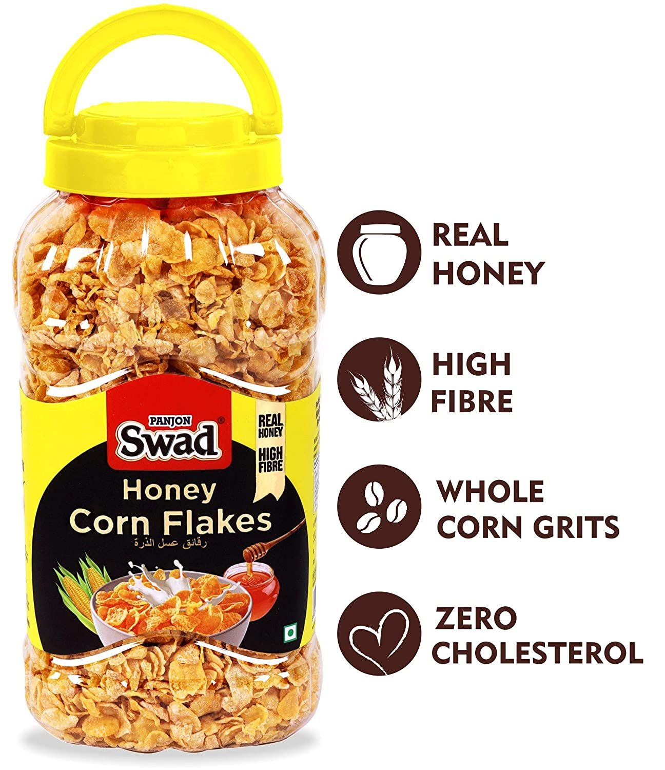 Swad Honey Corn Flakes With Real Honey Image