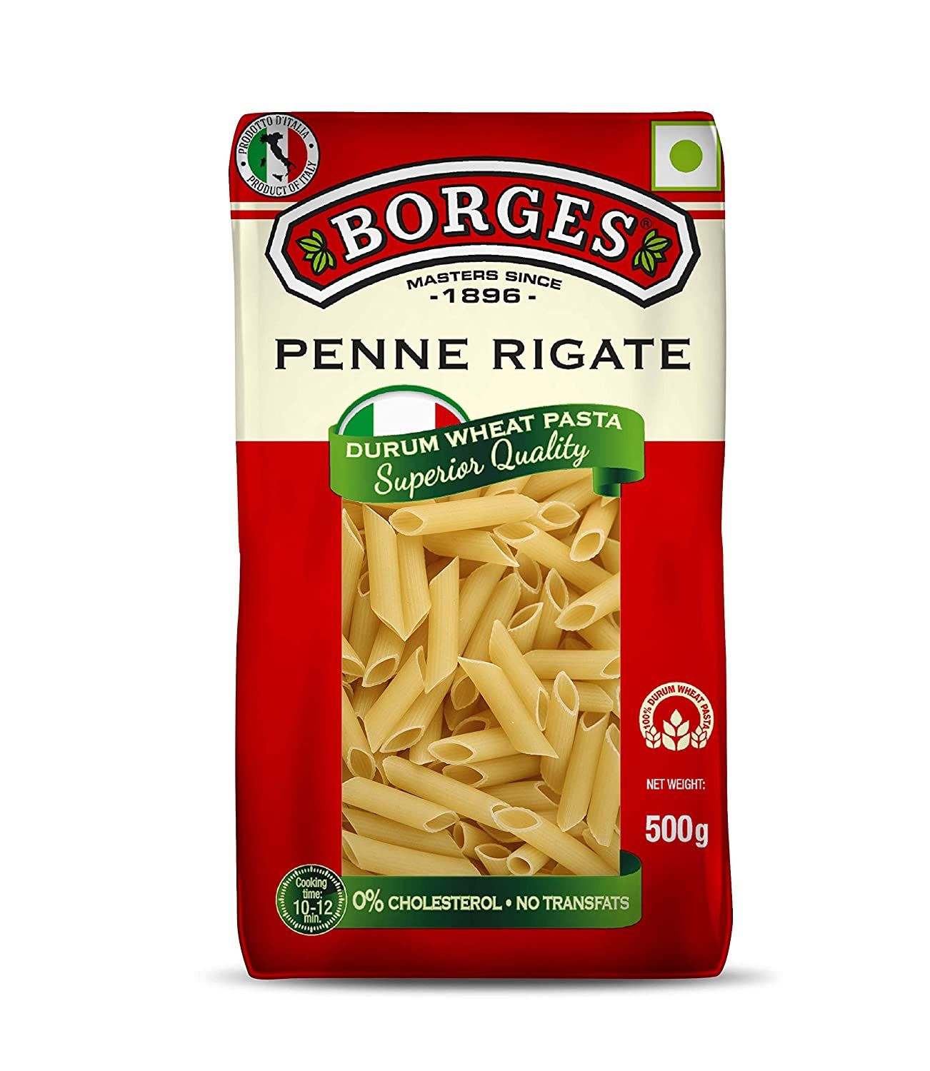 Borges Penne Rigate Durum Wheat Pasta Image