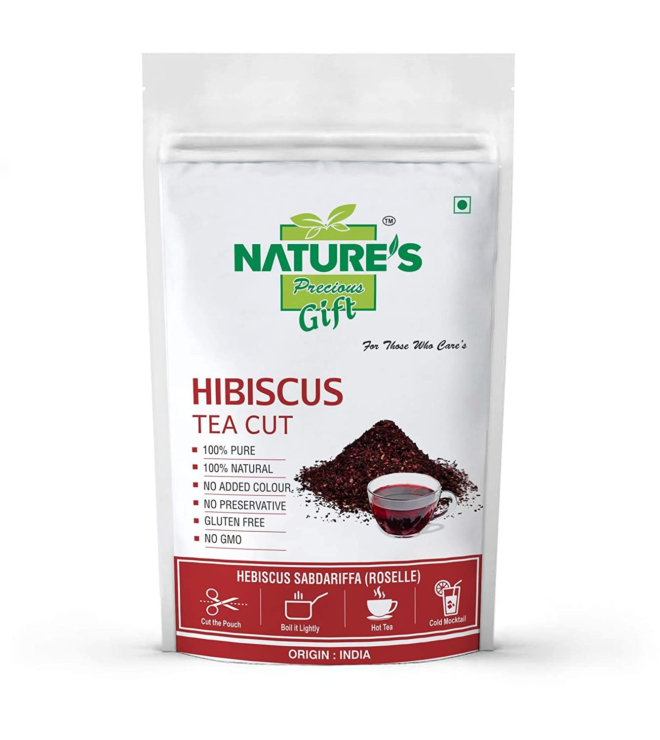 Nature's Gift Hibiscus Tea Cut Image