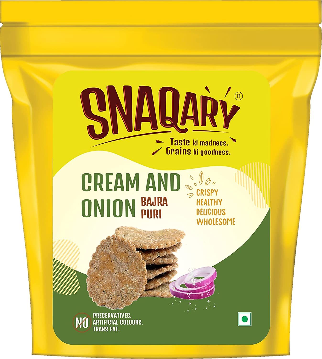Snaqary Cream & Onion Bajra Puri Image
