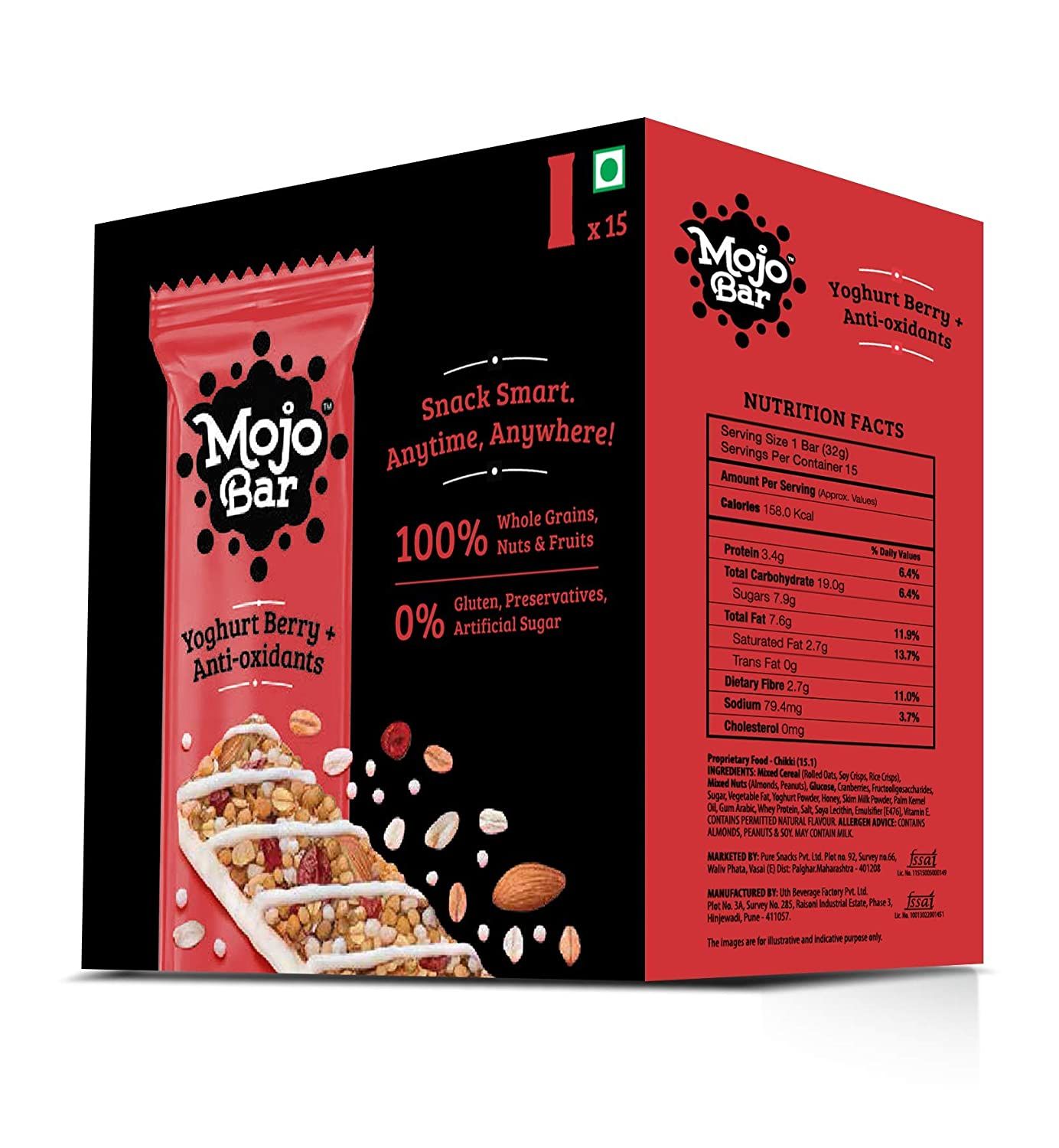 Mojo Bar Yoghurt Berry Anti Oxidant Image