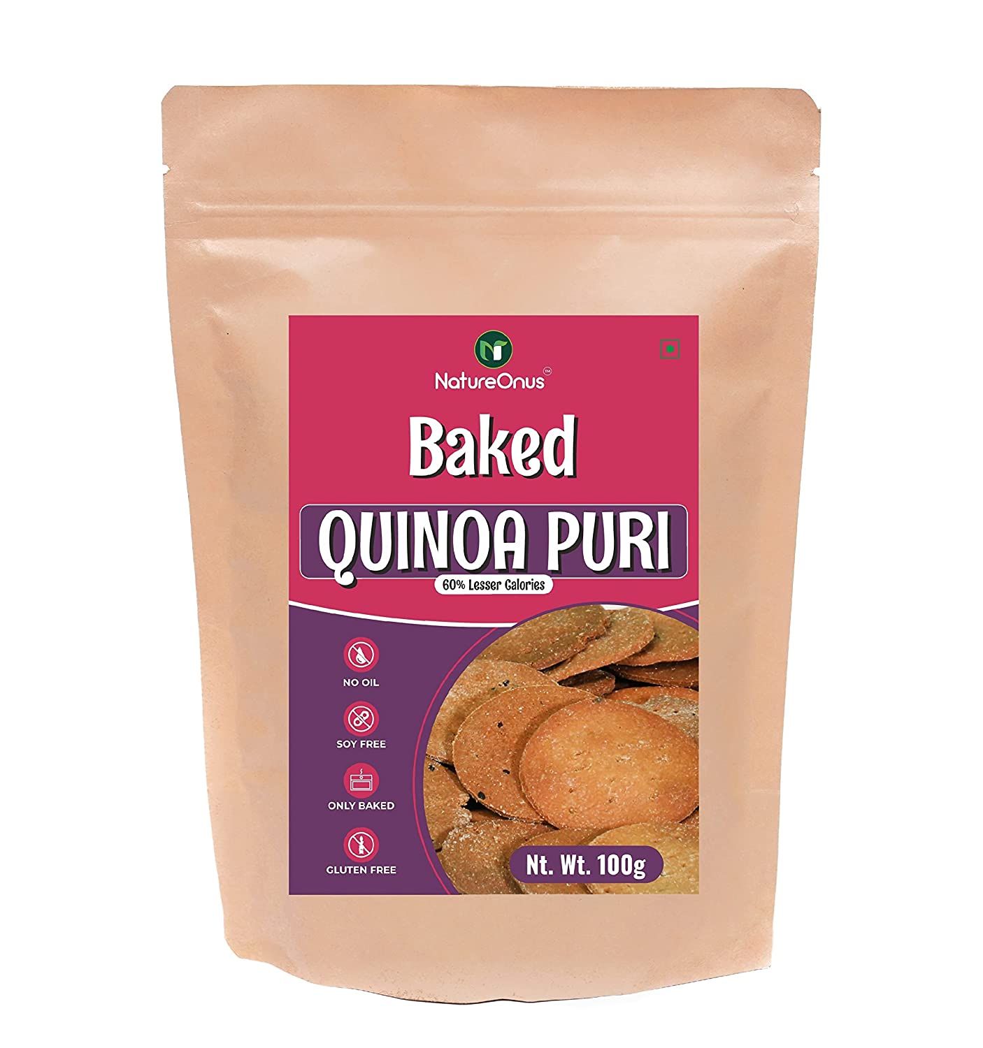 NatureOnus Baked Quinoa Puri Image