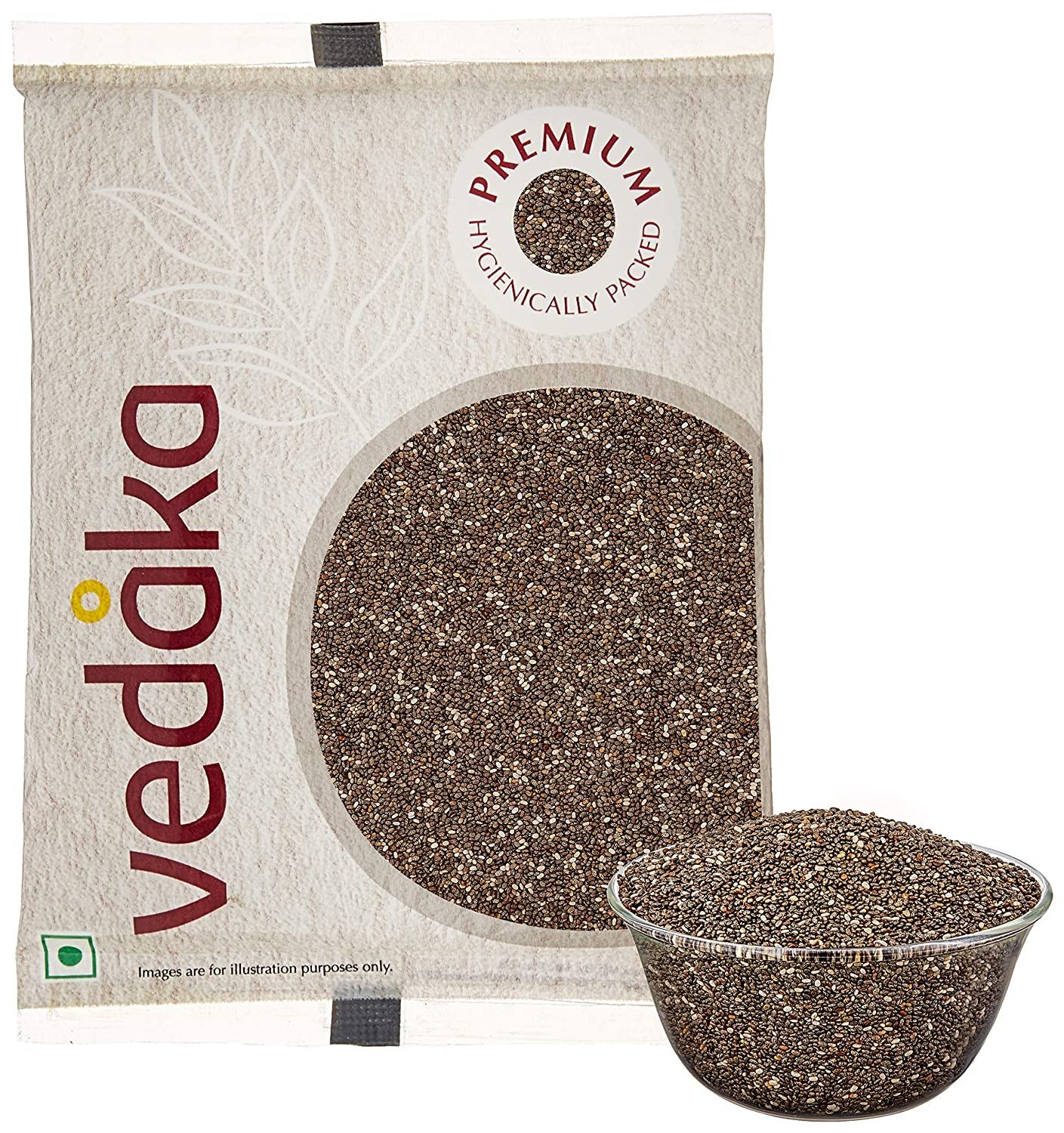 Vedaka Premium Raw Chia Seeds Image