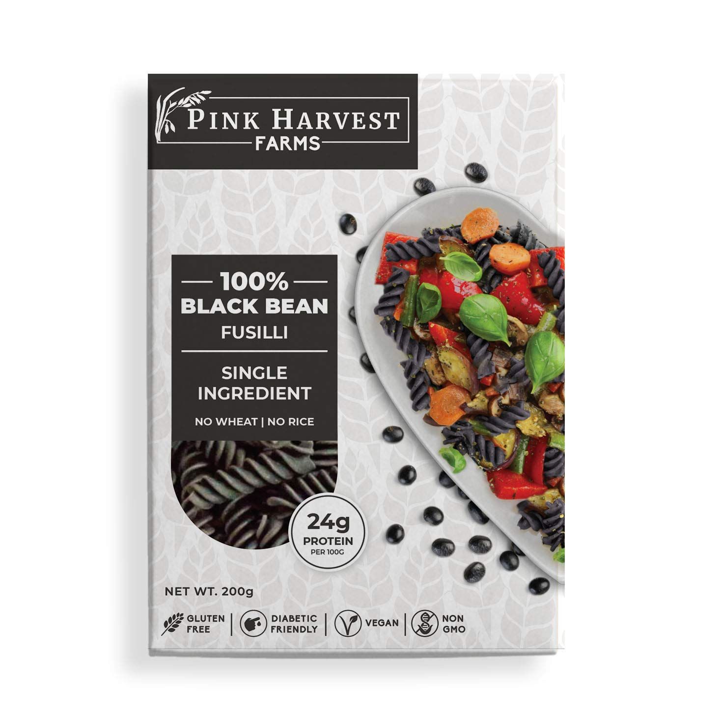 Pink Harvest Farms 100% Black Bean Fusilli Pasta Image