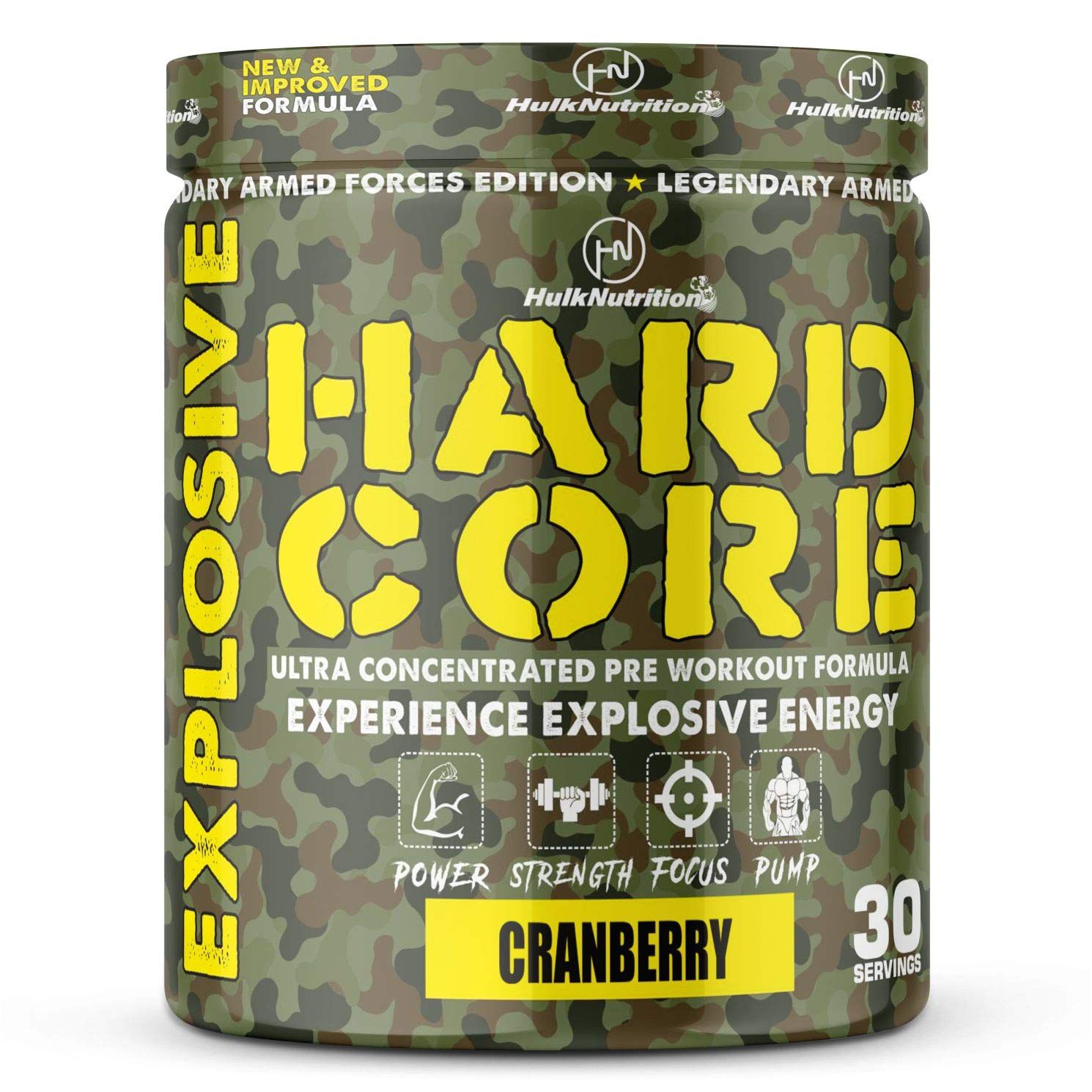 Hulk Nutrition Hardcore Pre Workout Cranberry Image