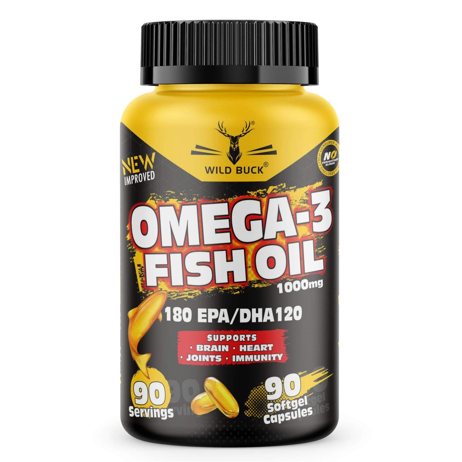 Wild Buck Omega 3 Pure Fish Oil Image