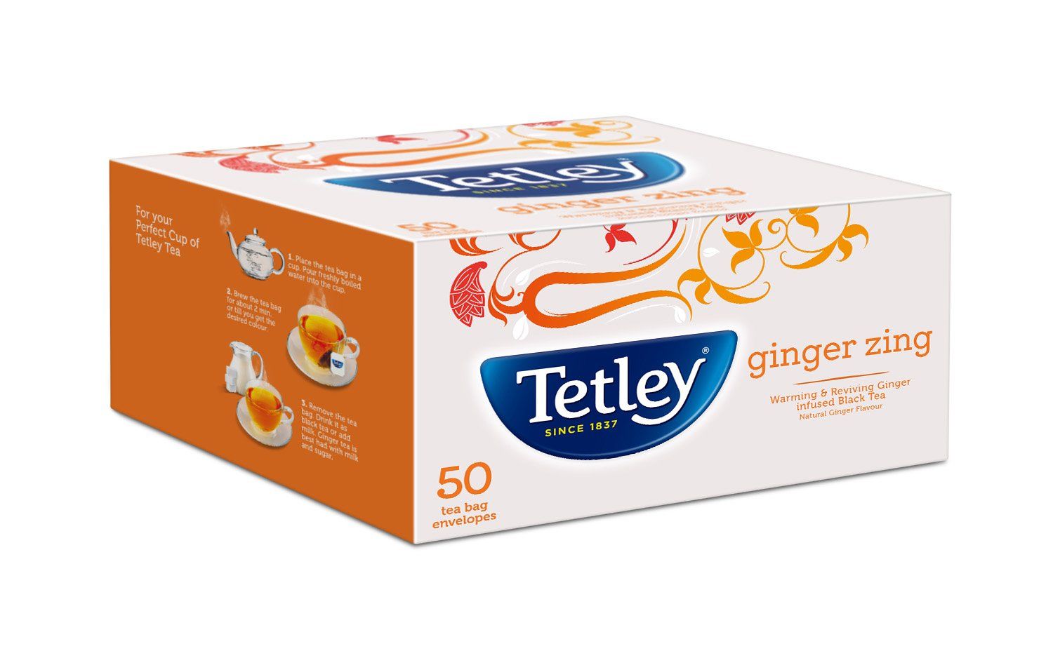 Tetley Flavour Tea Ginger Image