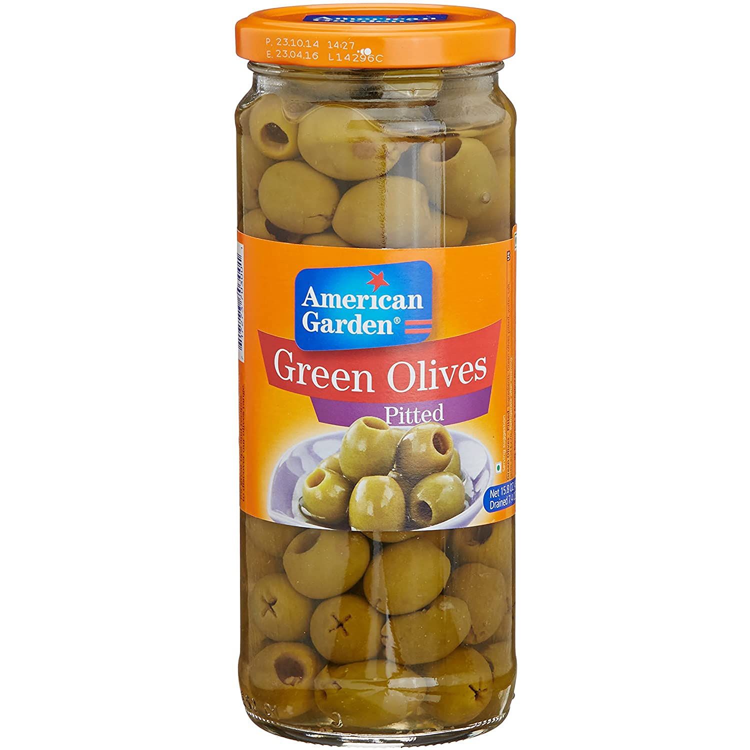 American Garden Green Olives Pitted Image