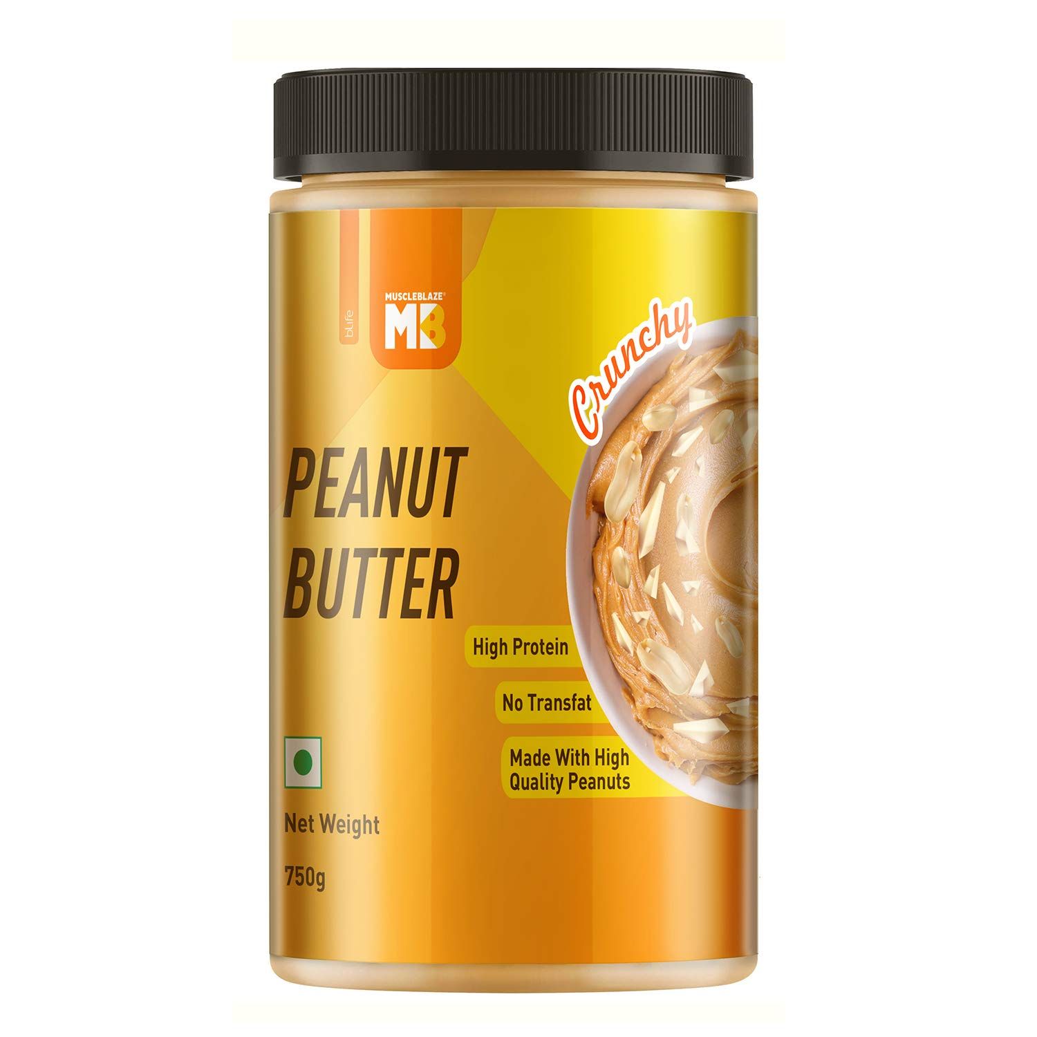 Muscleblaze Peanut Butter with Added Omega, Crunchy Image