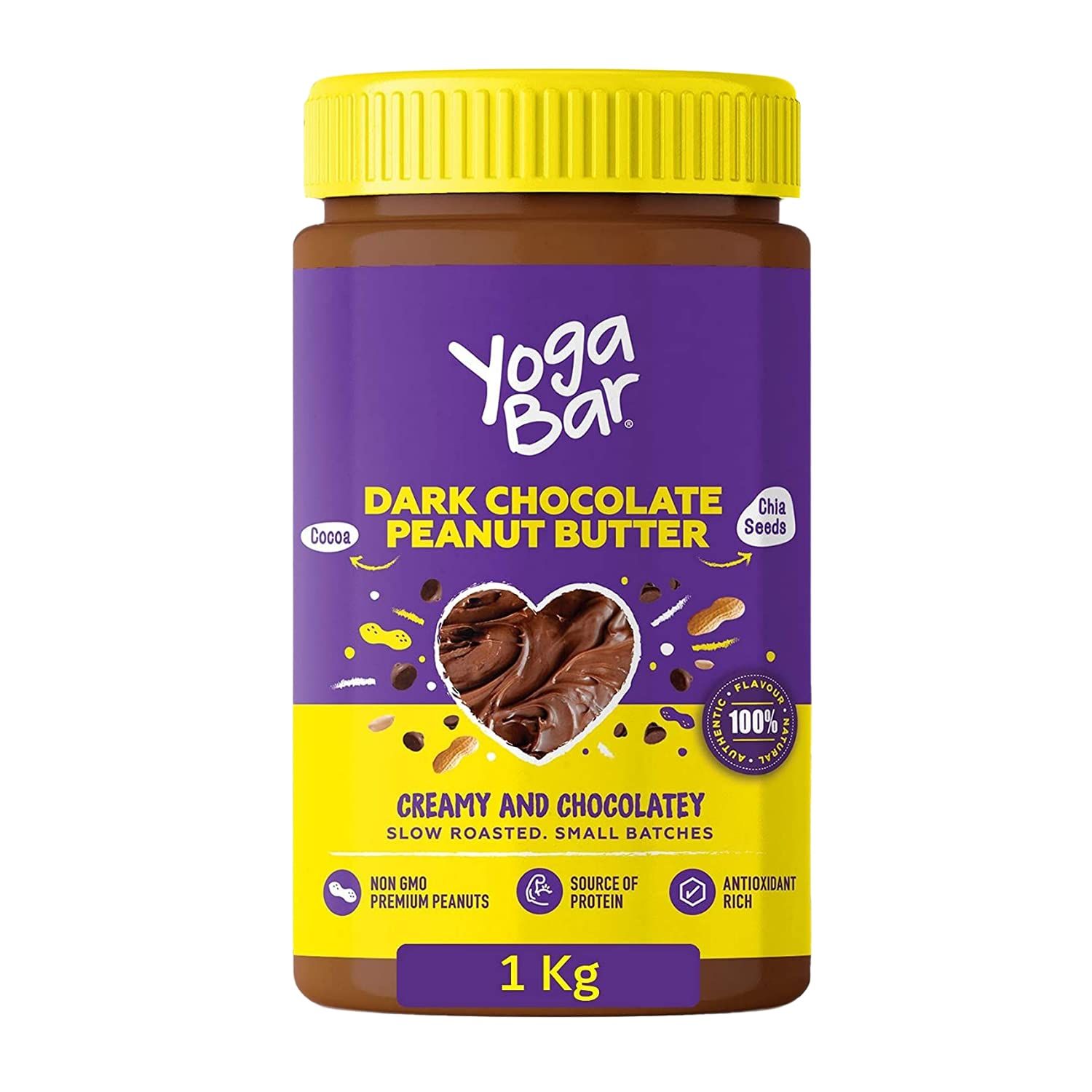 Yogabar Dark Chocolate Peanut Butter Creamy Image