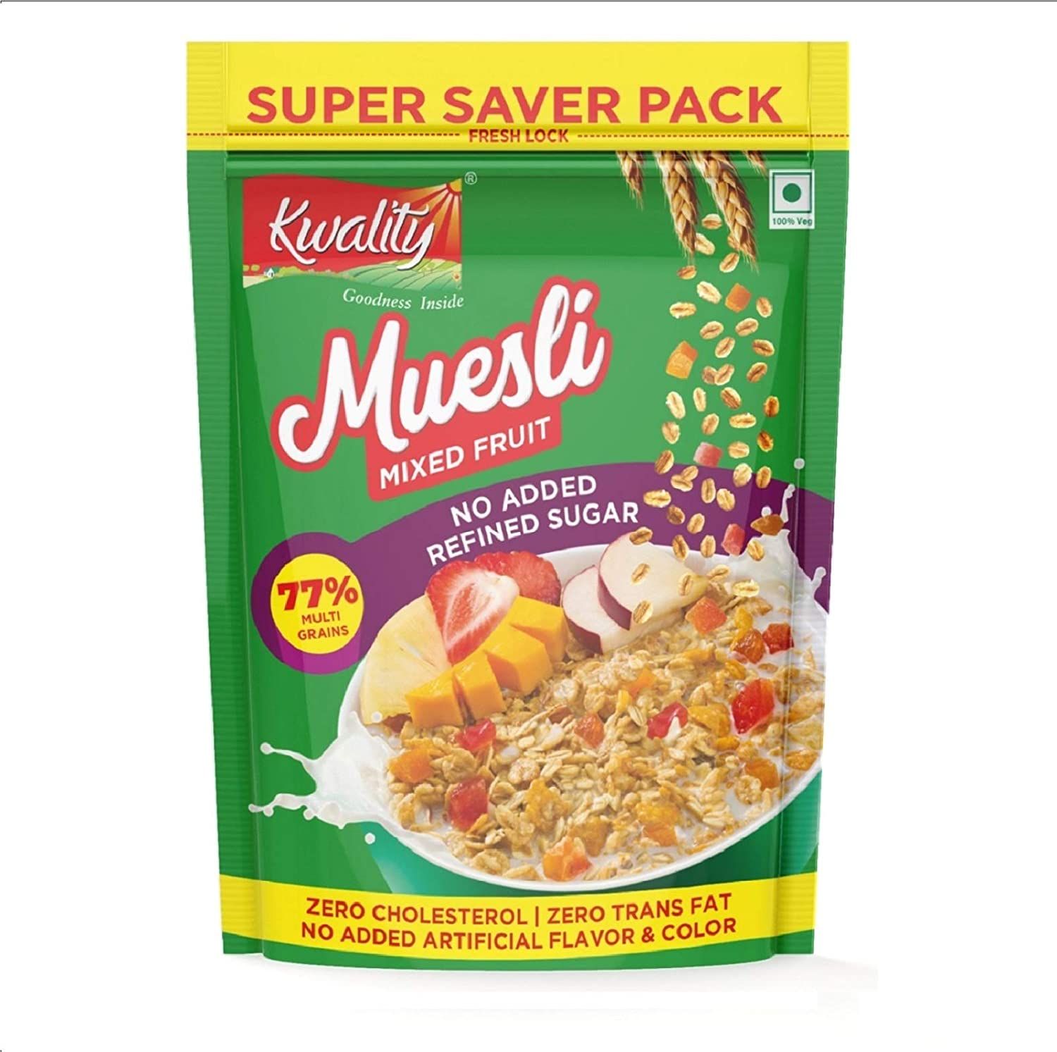 Kwality Muesli Mixed Fruit No Added Refined Sugar Image