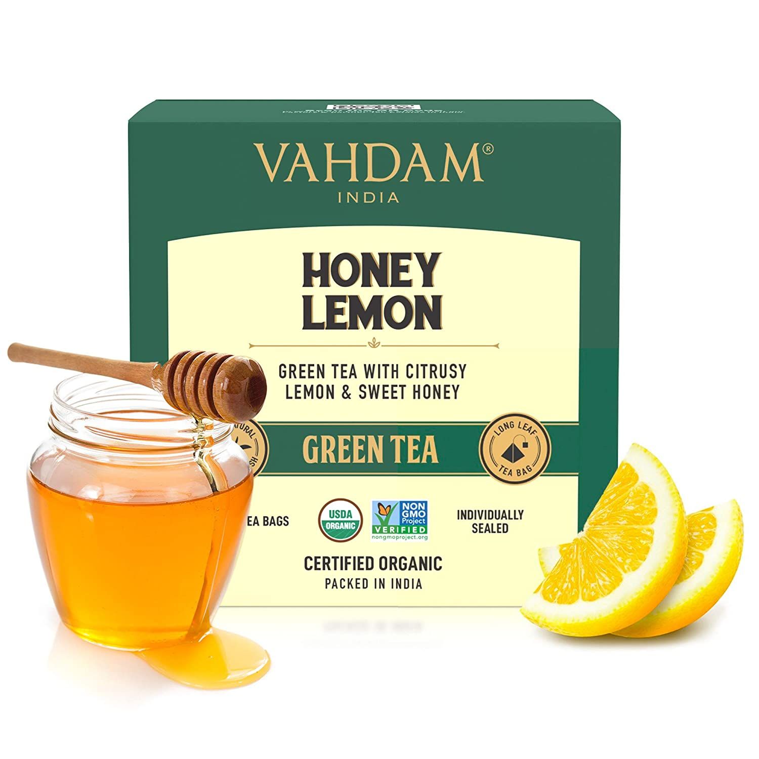 Vahdam Organic Honey Lemon Tea Image