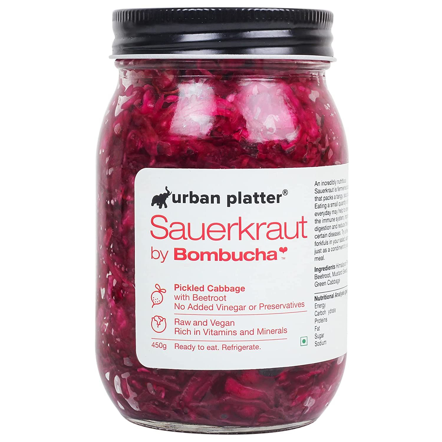 Urban Platter Sauerkraut Cabbage with Beetroot Image