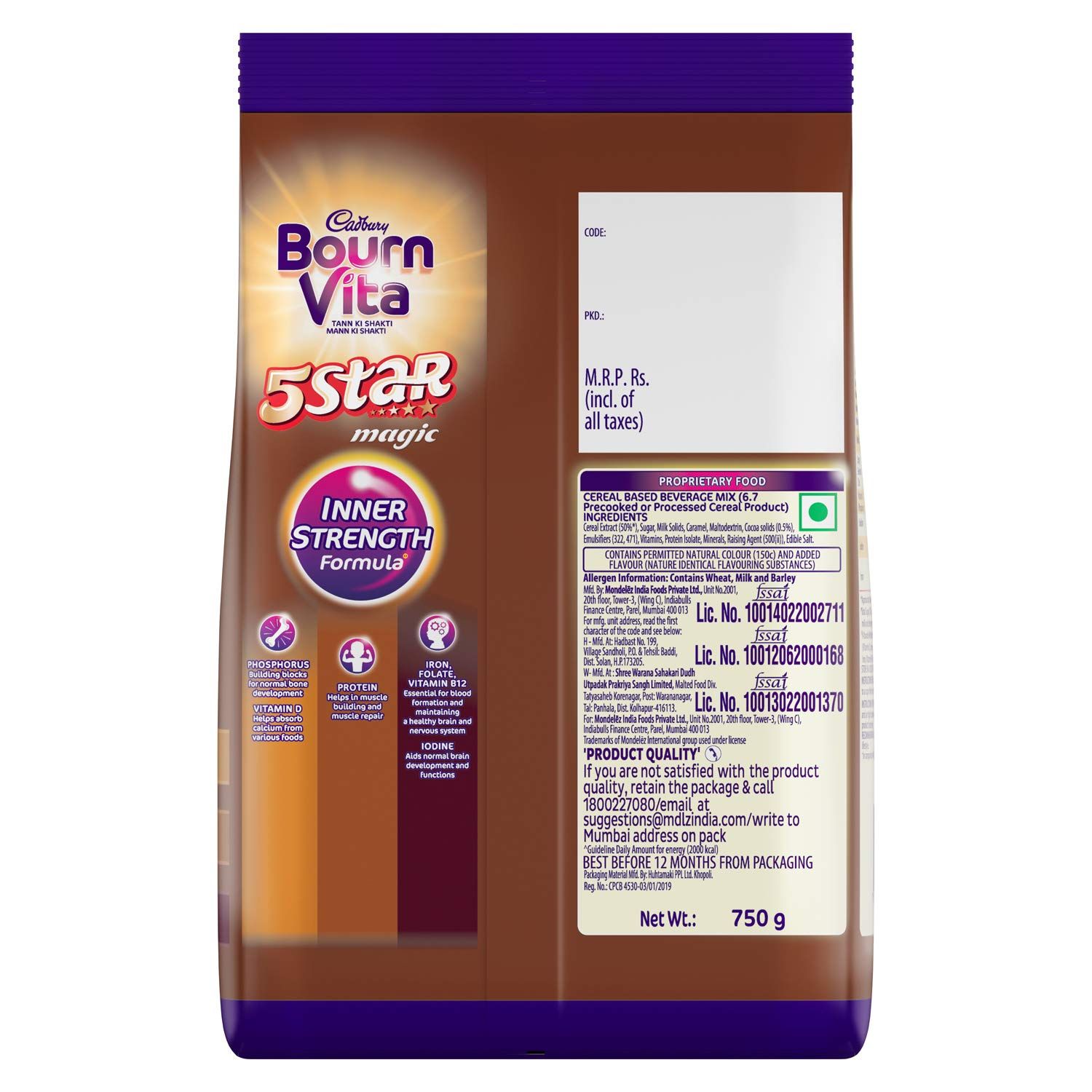 Bournvita Cadbury 5 Star Magic Health Drink Image
