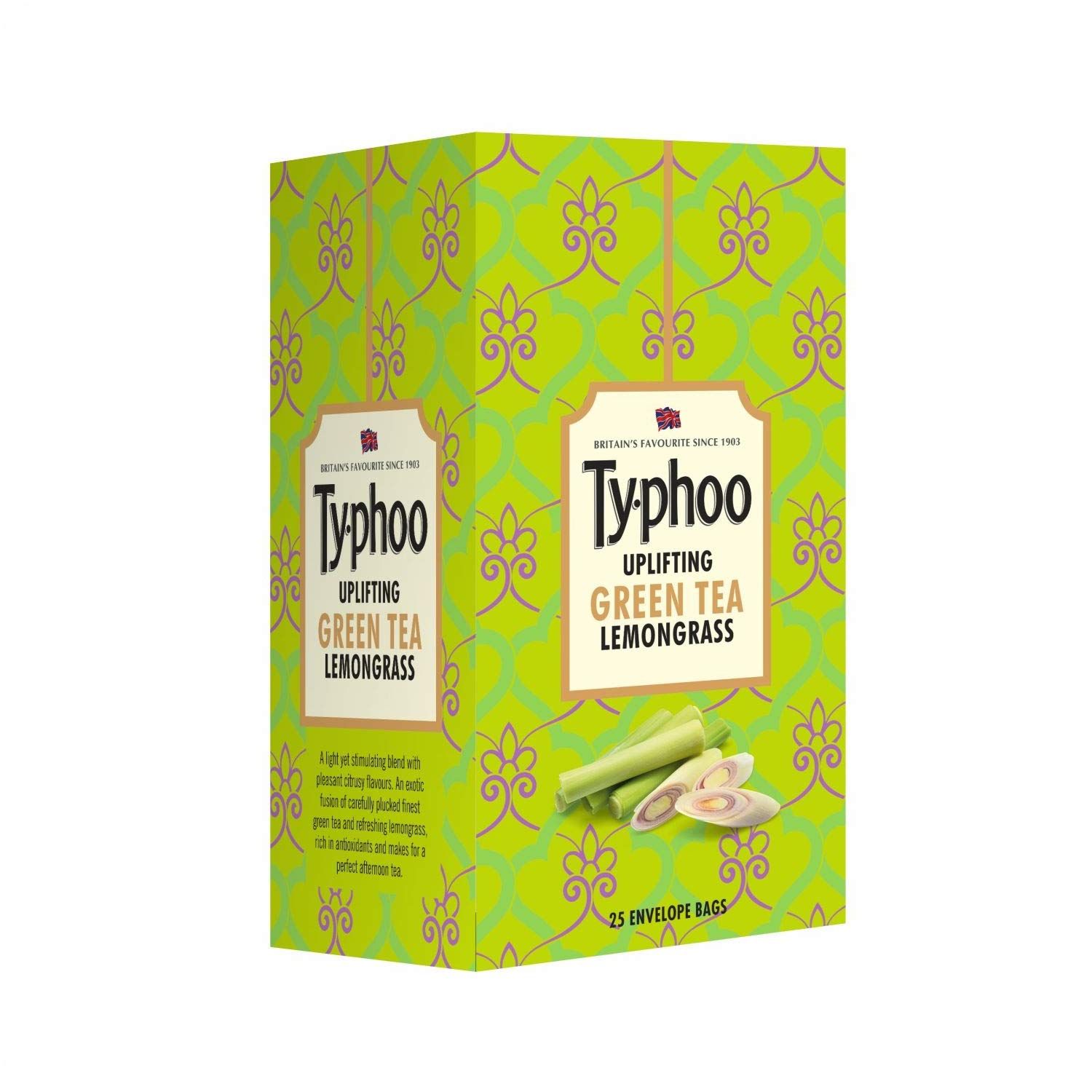 Typhoo Uplifting Green Tea Bags Lemongrass Image