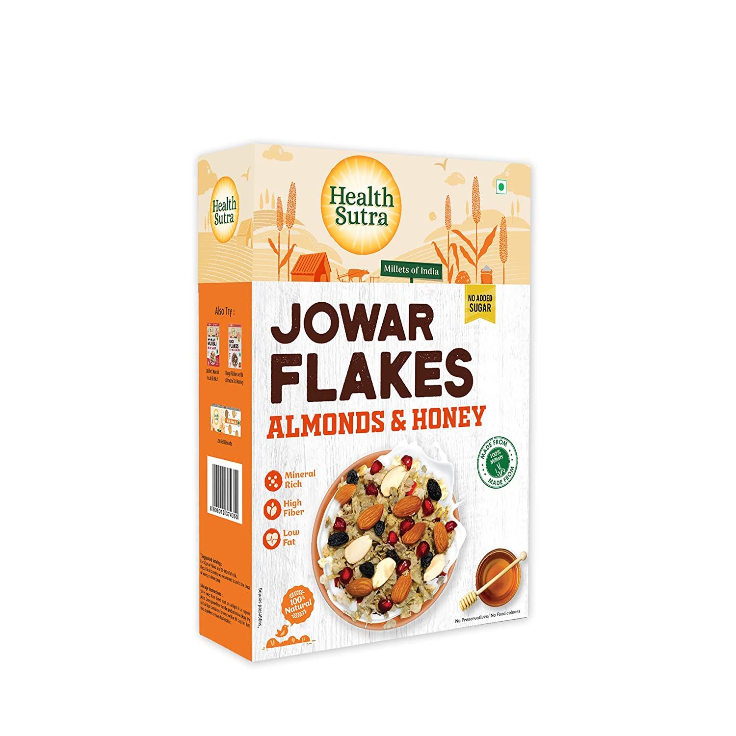 Health Sutra Jowar Flakes Almond & Honey Image