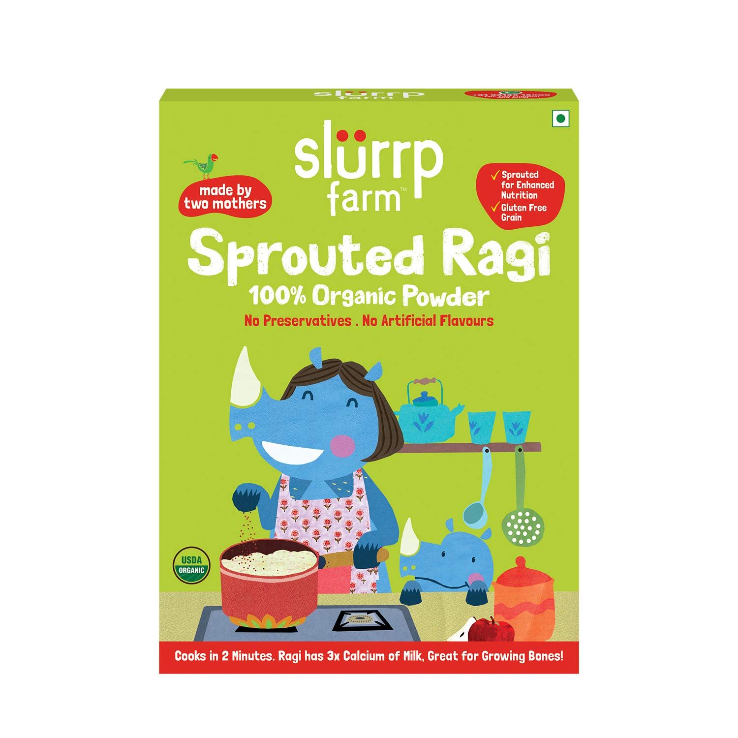 Slurrp Farm Organic Sprouted Ragi Powder Image