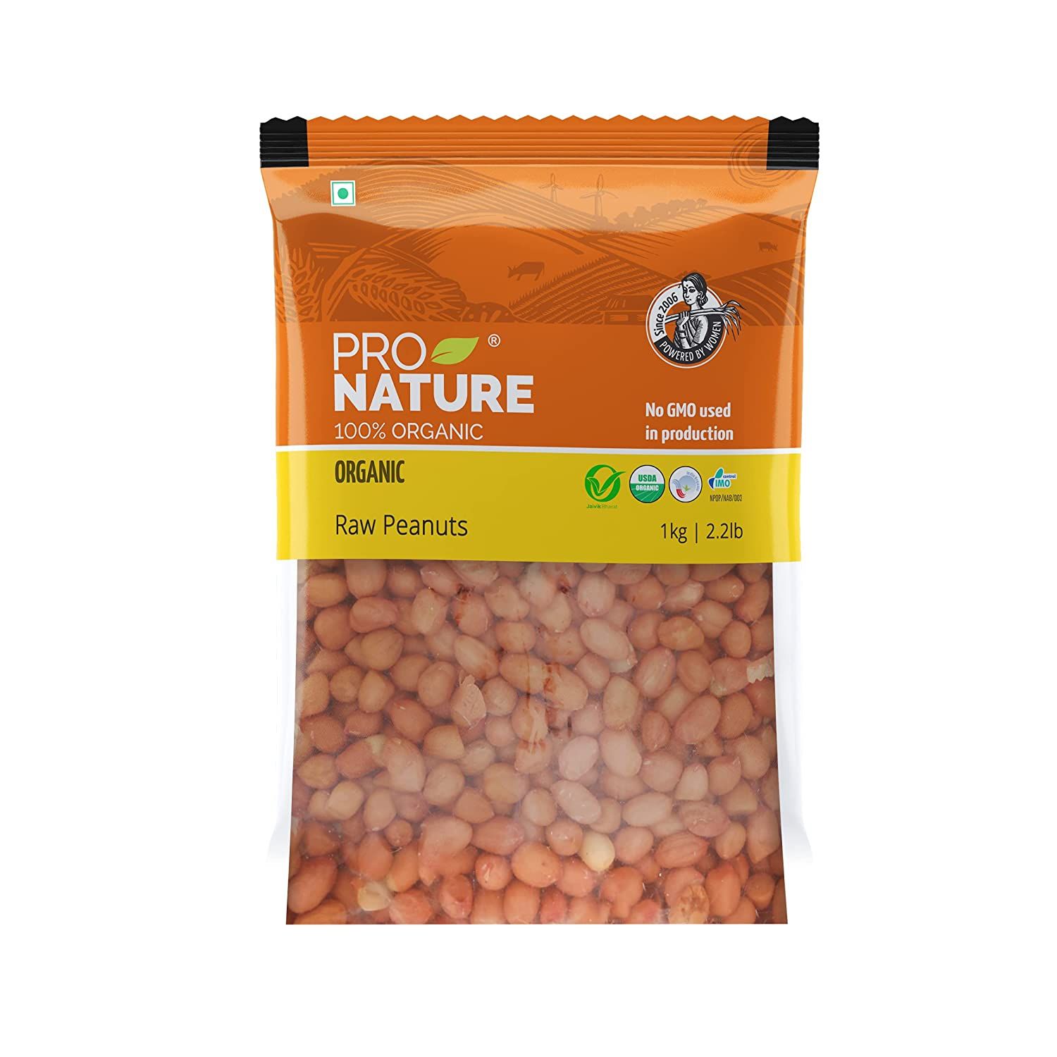 Pro Nature Organic Raw Peanuts Image