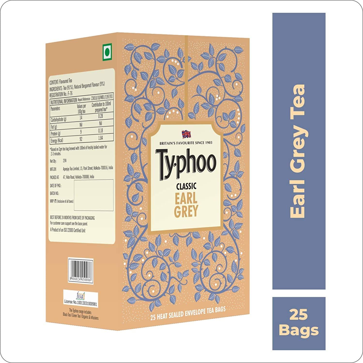 Typhoo Luxurious Flavoured Earl Grey Tea Bags Image