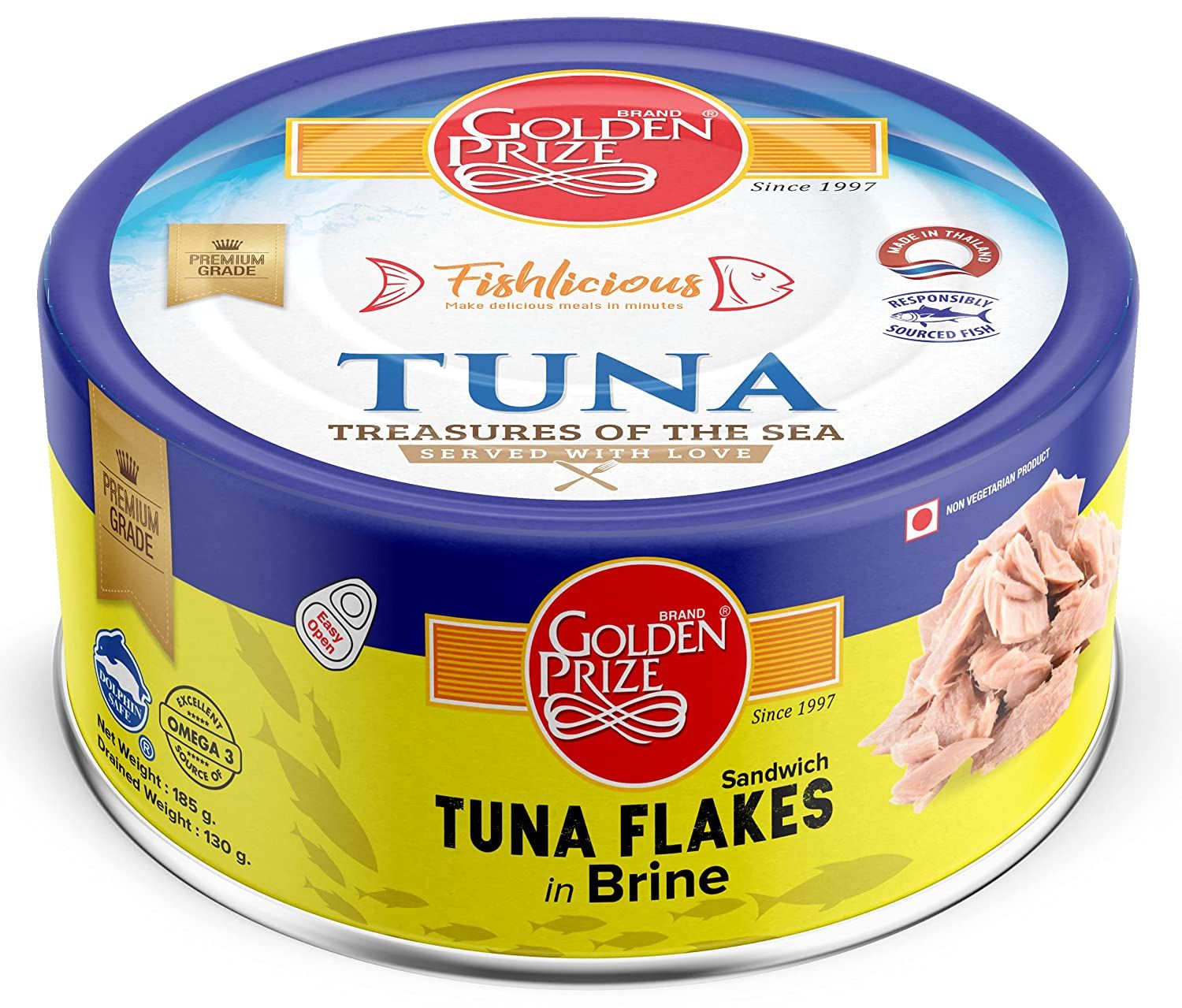 Golden Prize Tuna Flakes in Brine Image