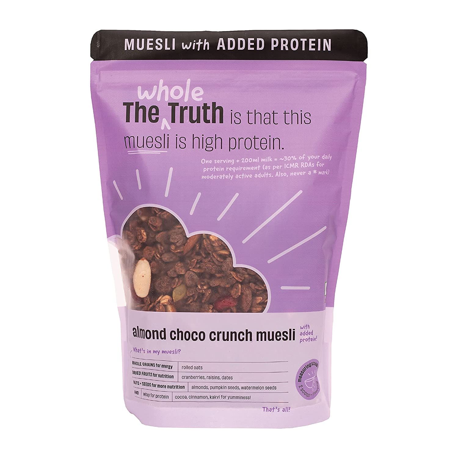 The Whole Truth High Protein Breakfast Muesli - Almond Choco Crunch Image