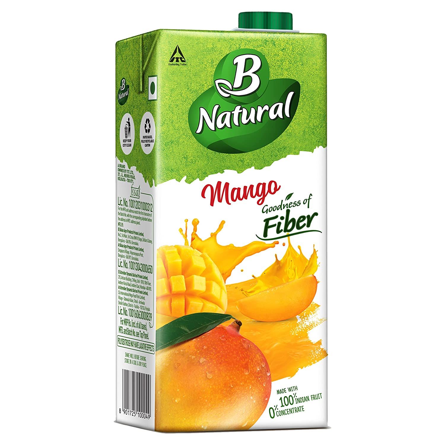 B Natural Juice Mango Image