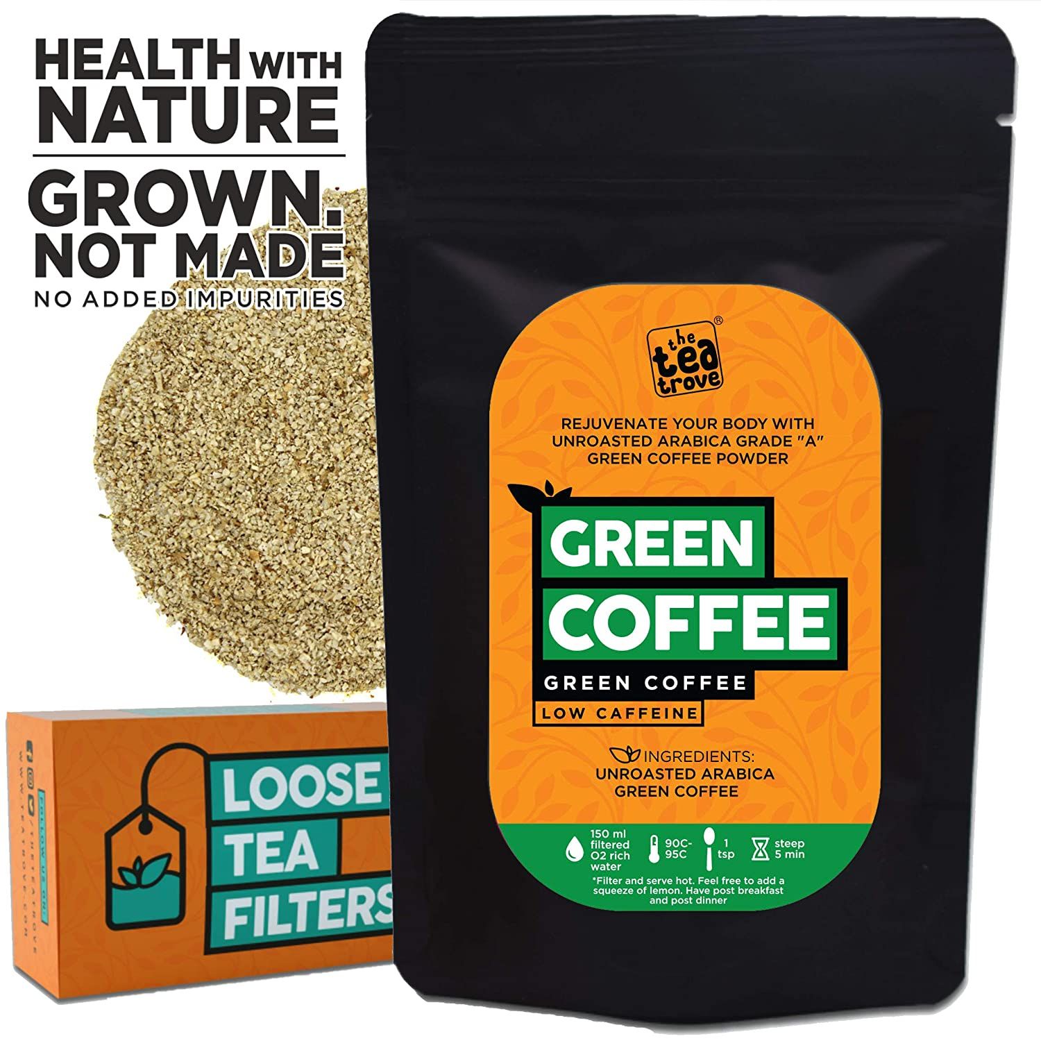 The Tea Trove Green Coffee Beans Powder For Weight Loss Image