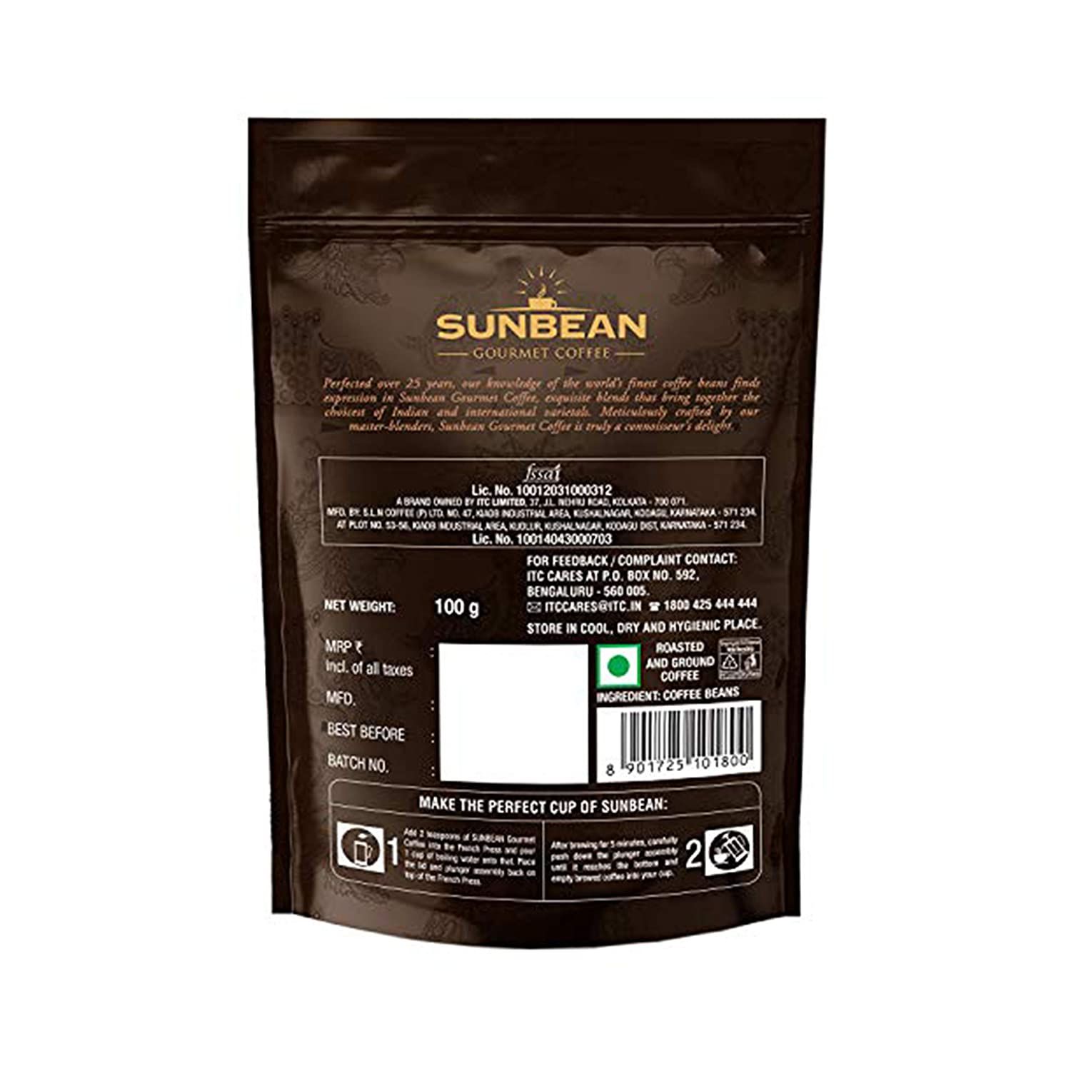 Sunbean Gourmet Coffee Panagiri Roastes & Ground Coffee Powder Image