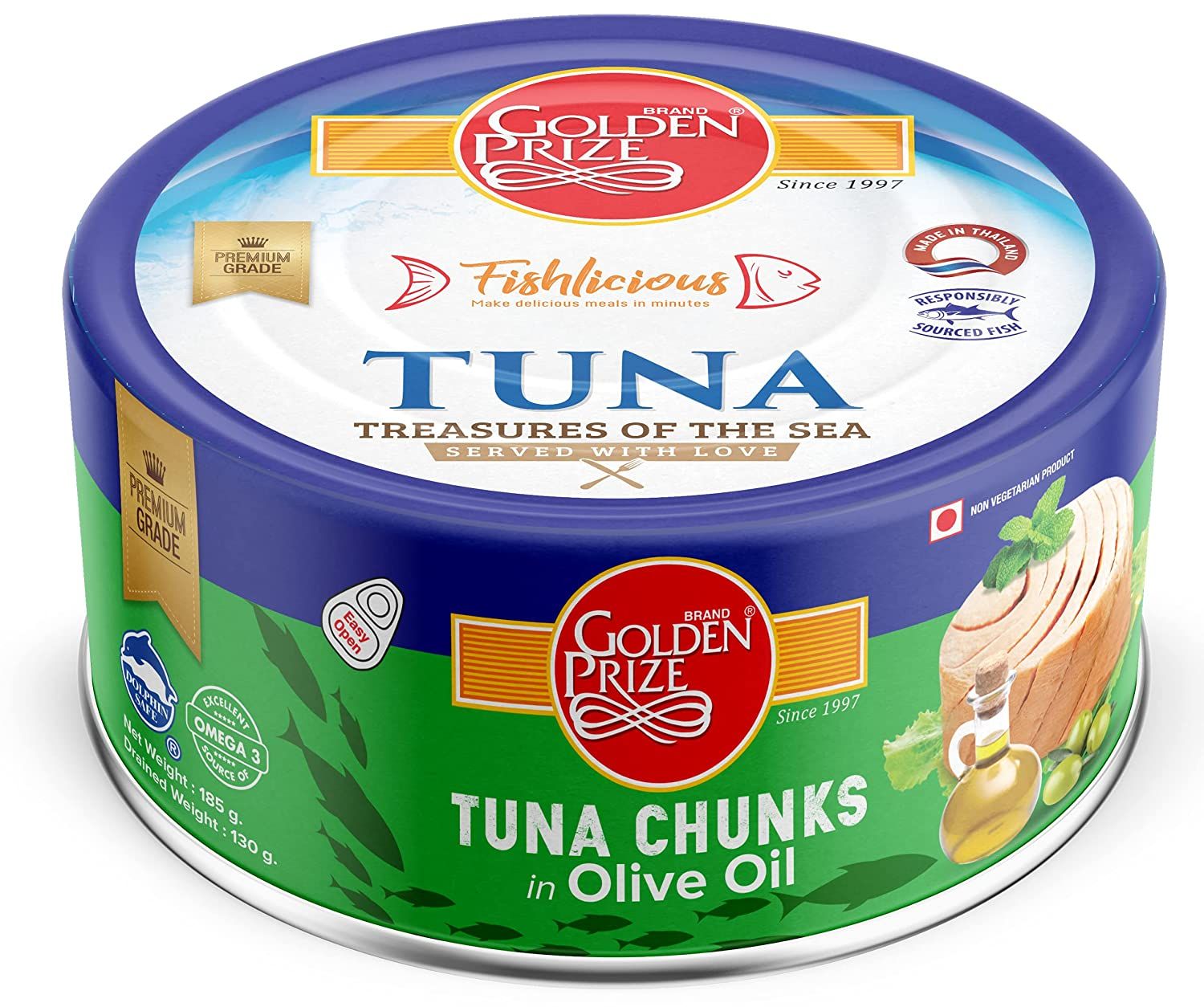 Golden Prize Tuna Chunks in Olive Oil Image