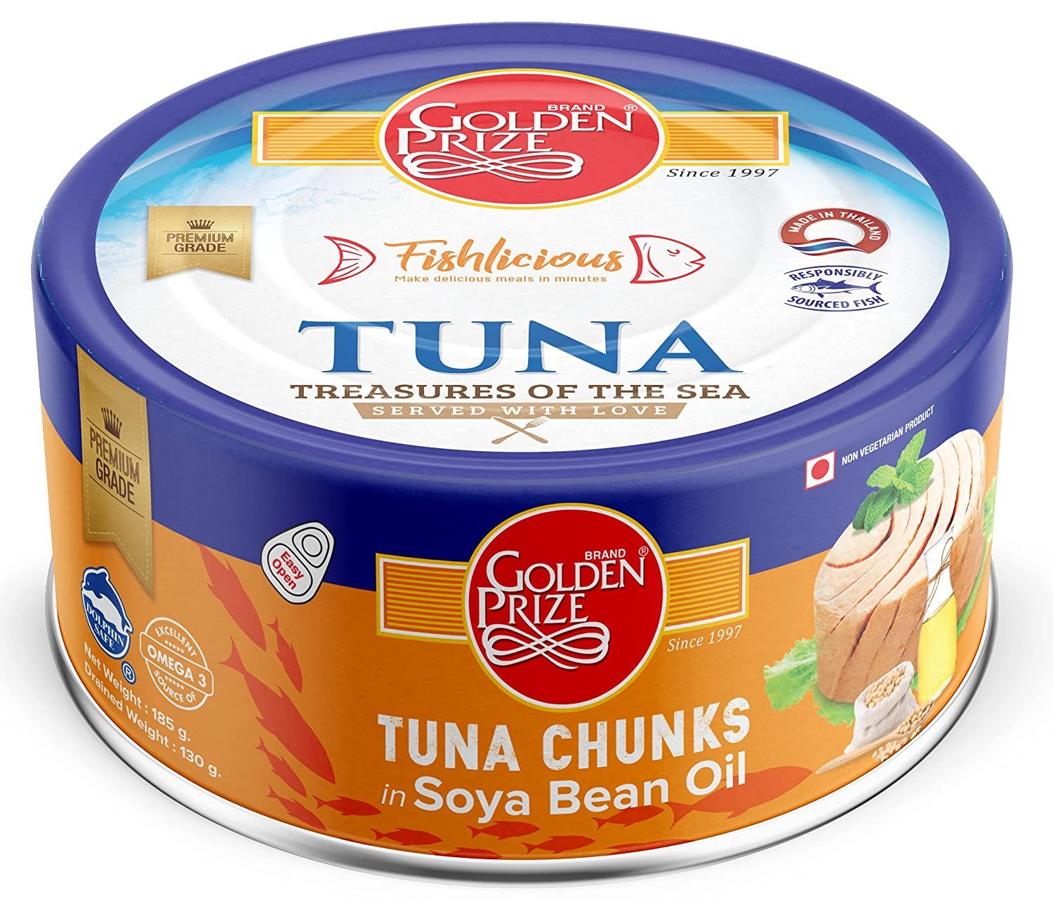 Golden Prize Tuna Chunks in Soyabean Oil Image
