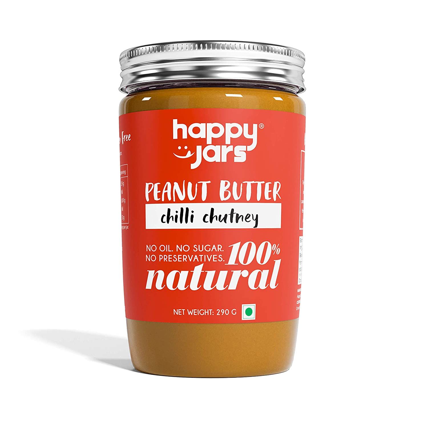 Happy Jars Chilli Chutney Peanut Butter Image