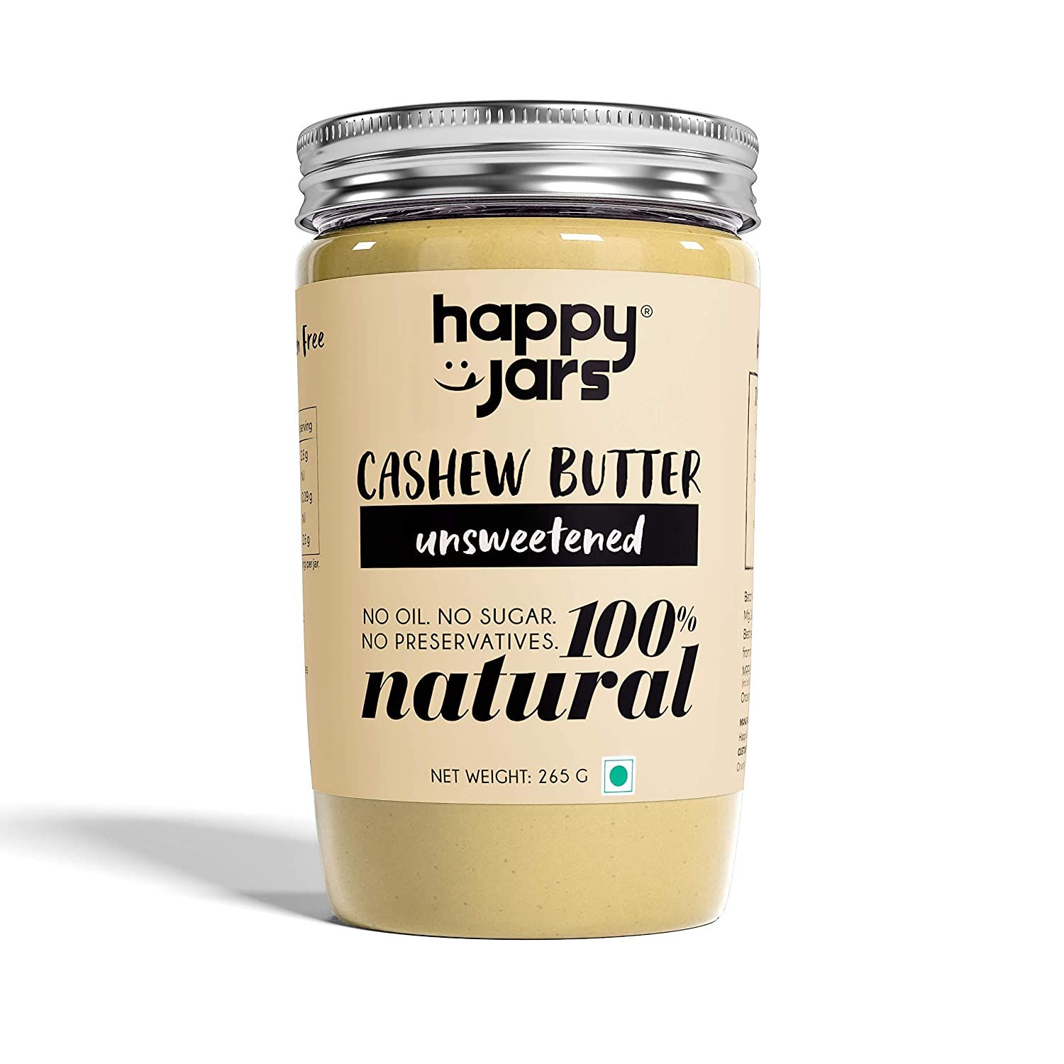 Happy Jars Unsweetened Cashew Butter Image