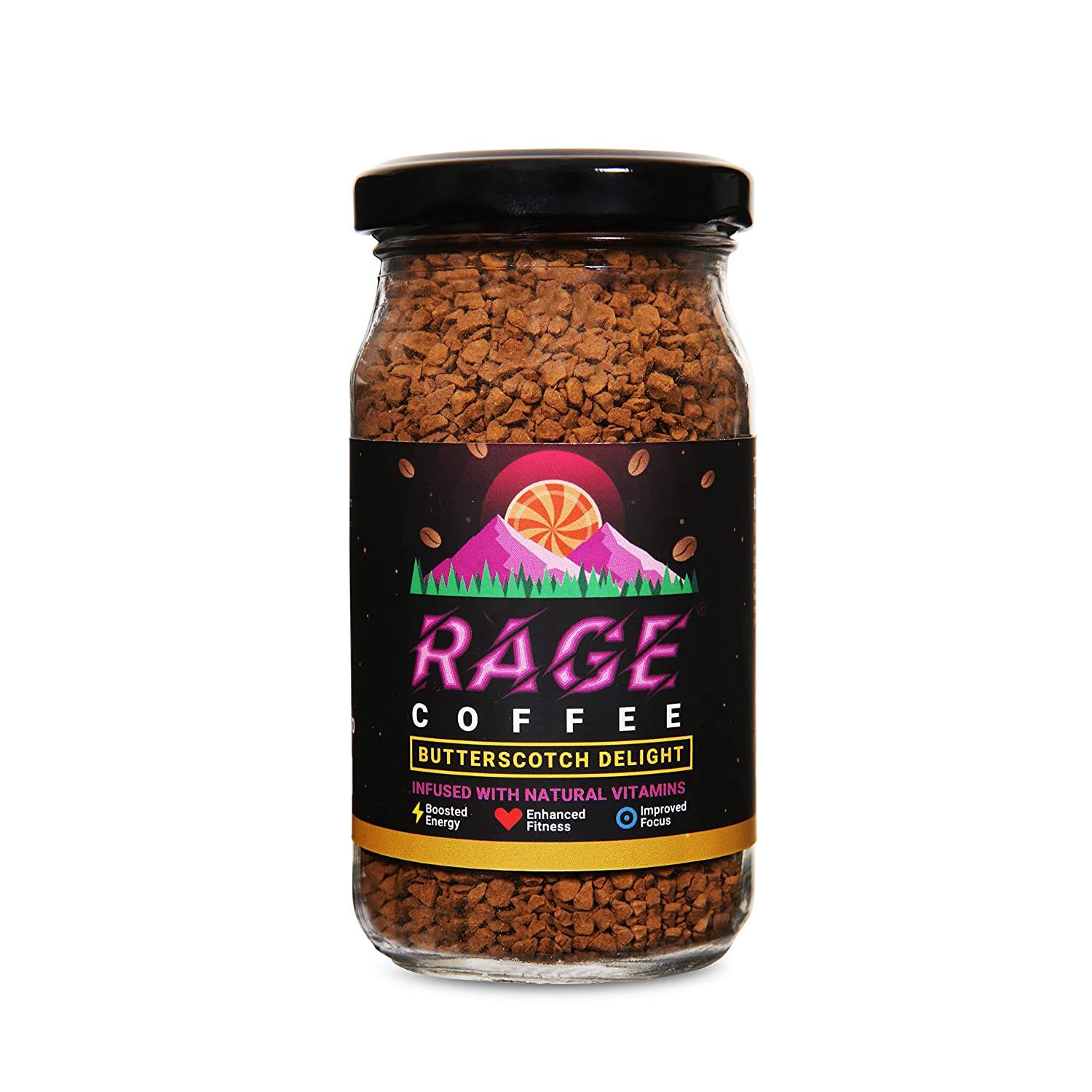 Rage Coffee Butterscotch Delight Flavour Premium Arabica Instant Coffee Image