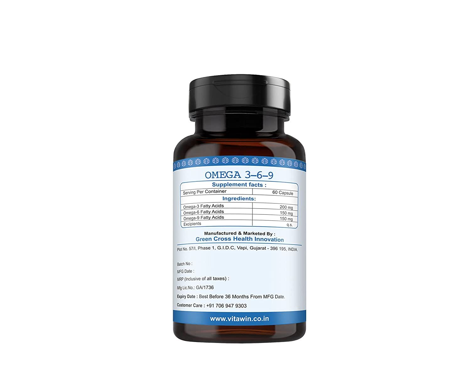 Vitawin Omega 3-6-9 Capsules Image