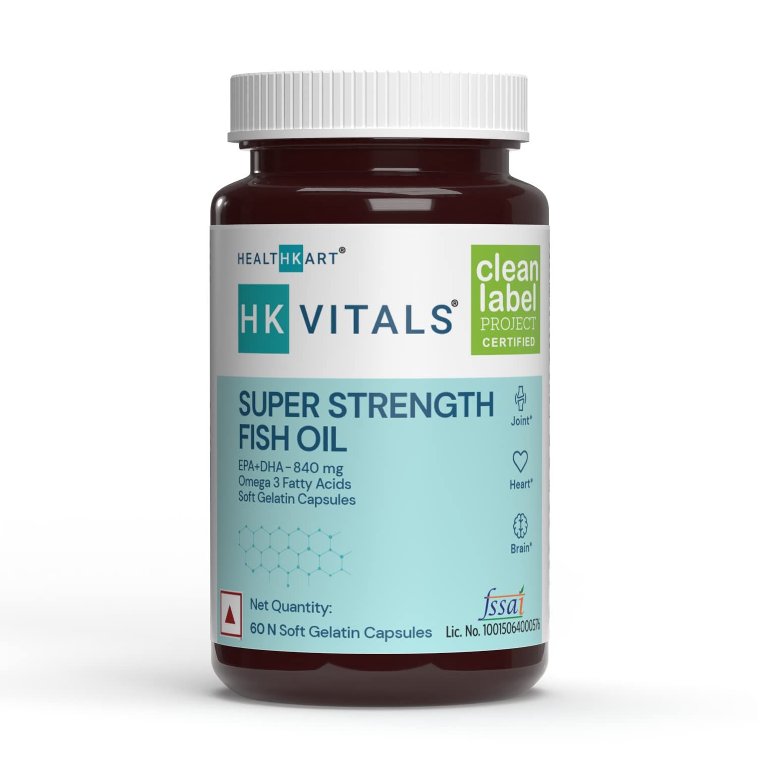HK Vitals Super Strength Fish Oil Supplement Image