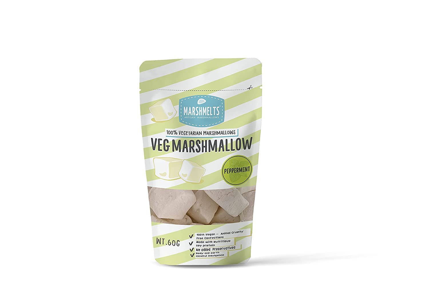 Marshmelts Veg Marshmallow Peppermint Flavour Image