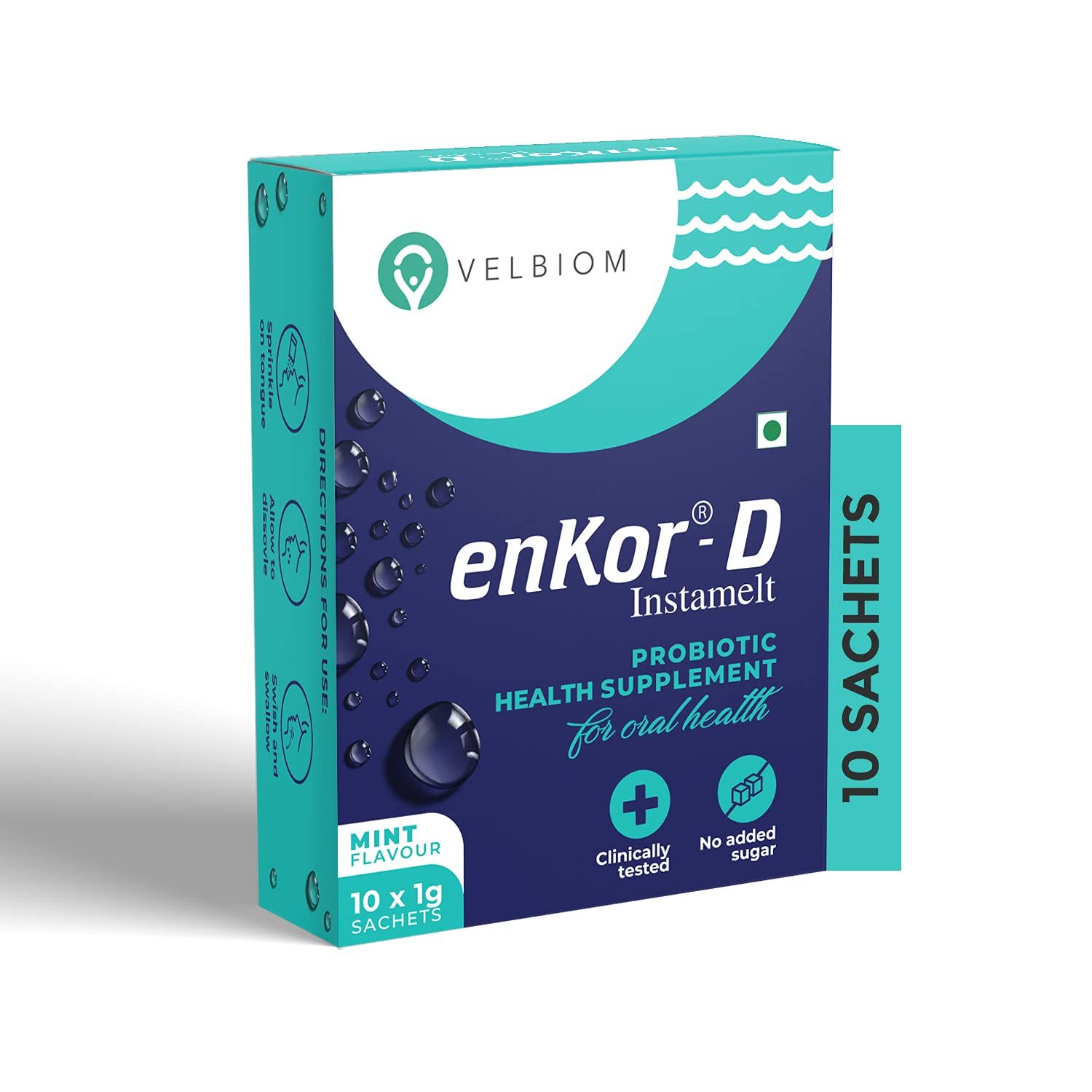 Velbiom Enkor D Immunity Boosting Daily Probiotic For Oral Health Image