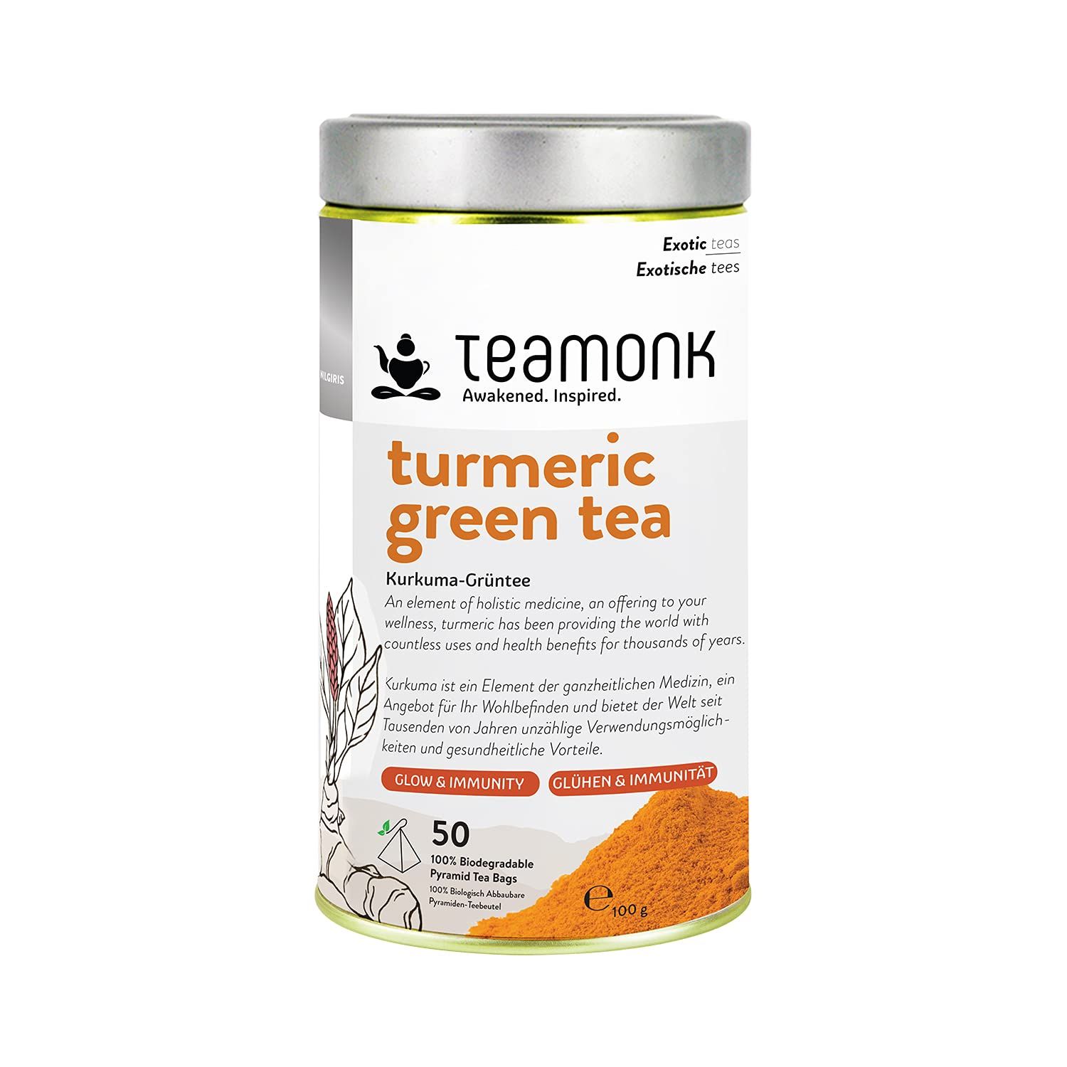 Teamonk Turmeric Green Tea Image